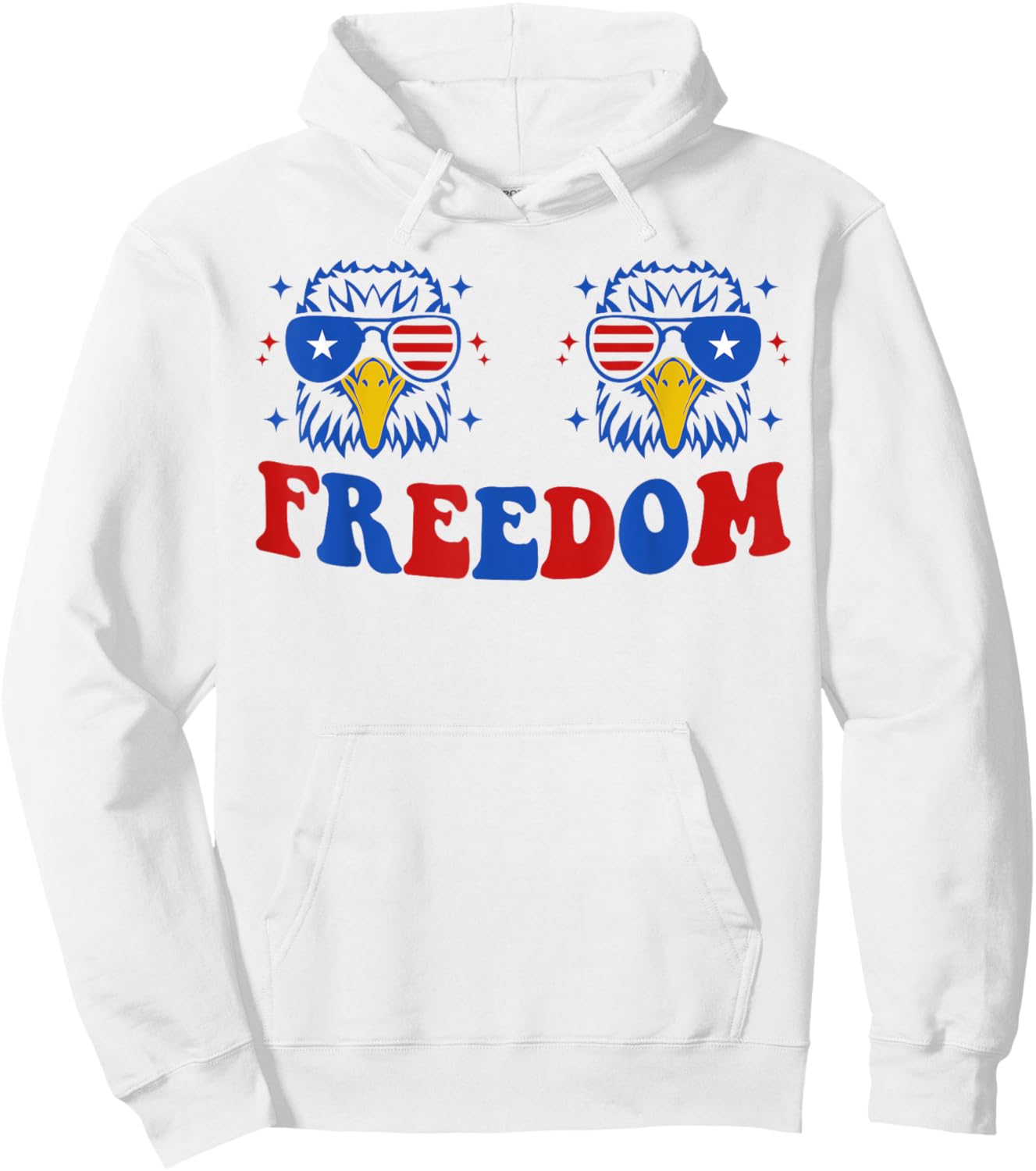 I Put D In Freedom Funny 4th of July Matching Couples Hoodie - Hoodie | White