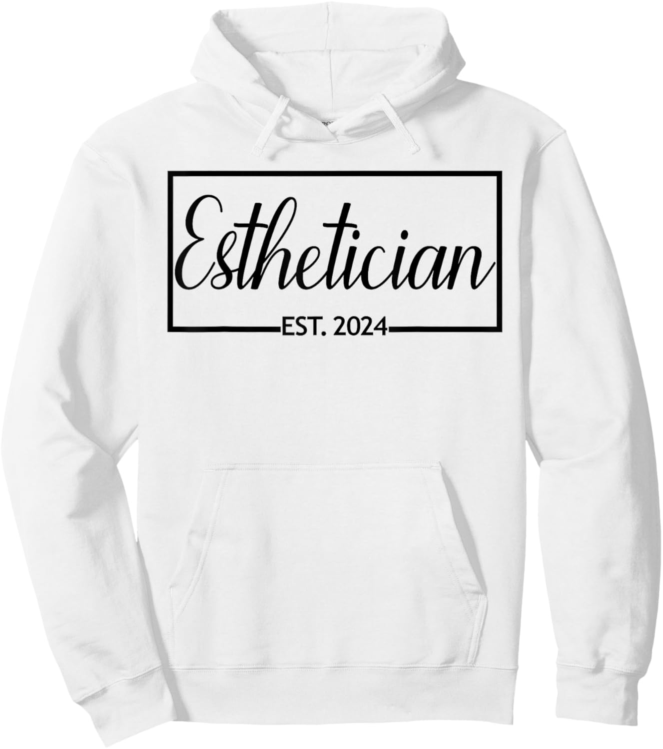 Esthetician Est. 2024 New Skin Care Specialist Graduation Hoodie - Hoodie | White