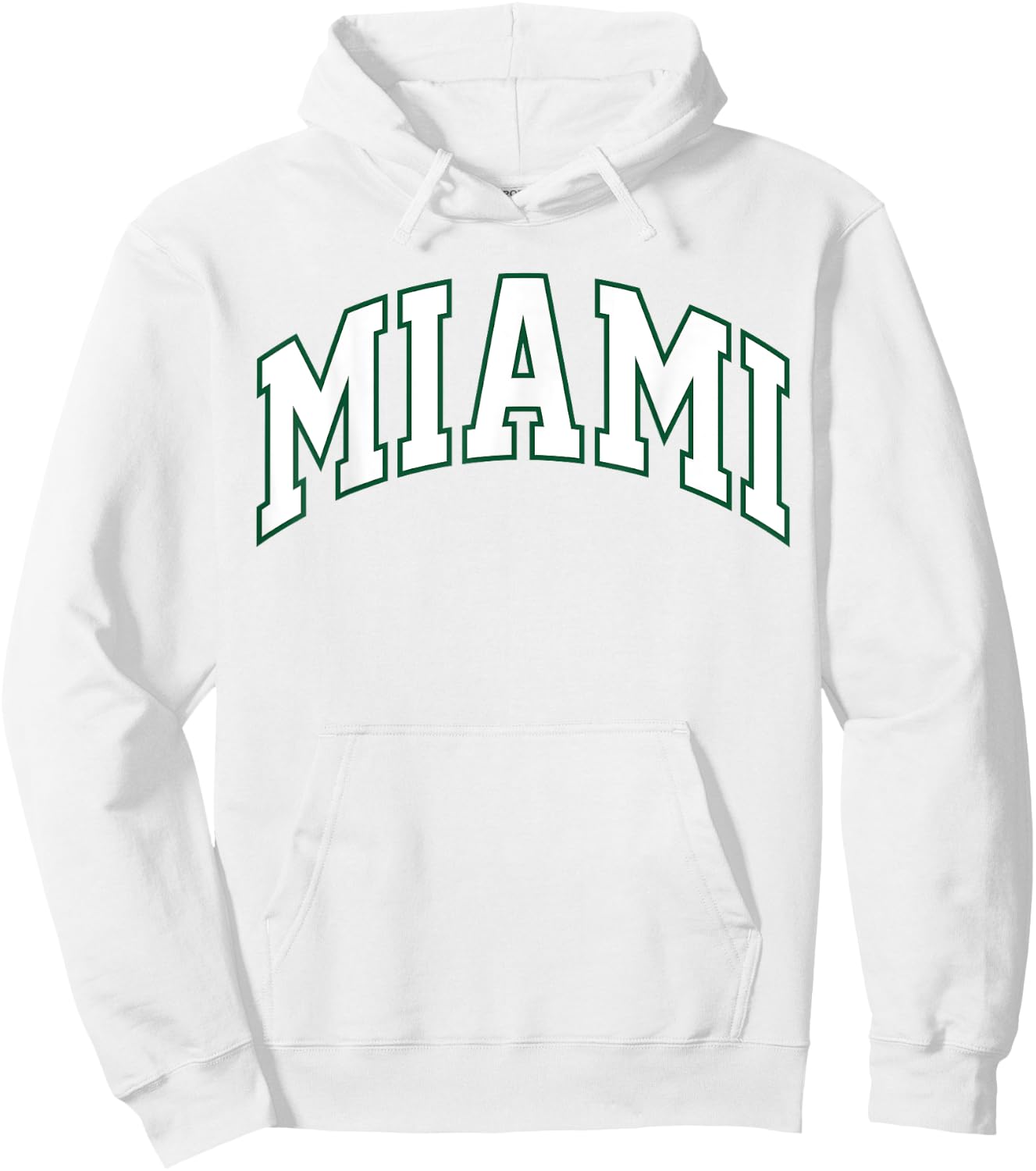 Retro Miami Men Miami Women Vintage Classic Orange Green FL Hoodie - Hoodie | White