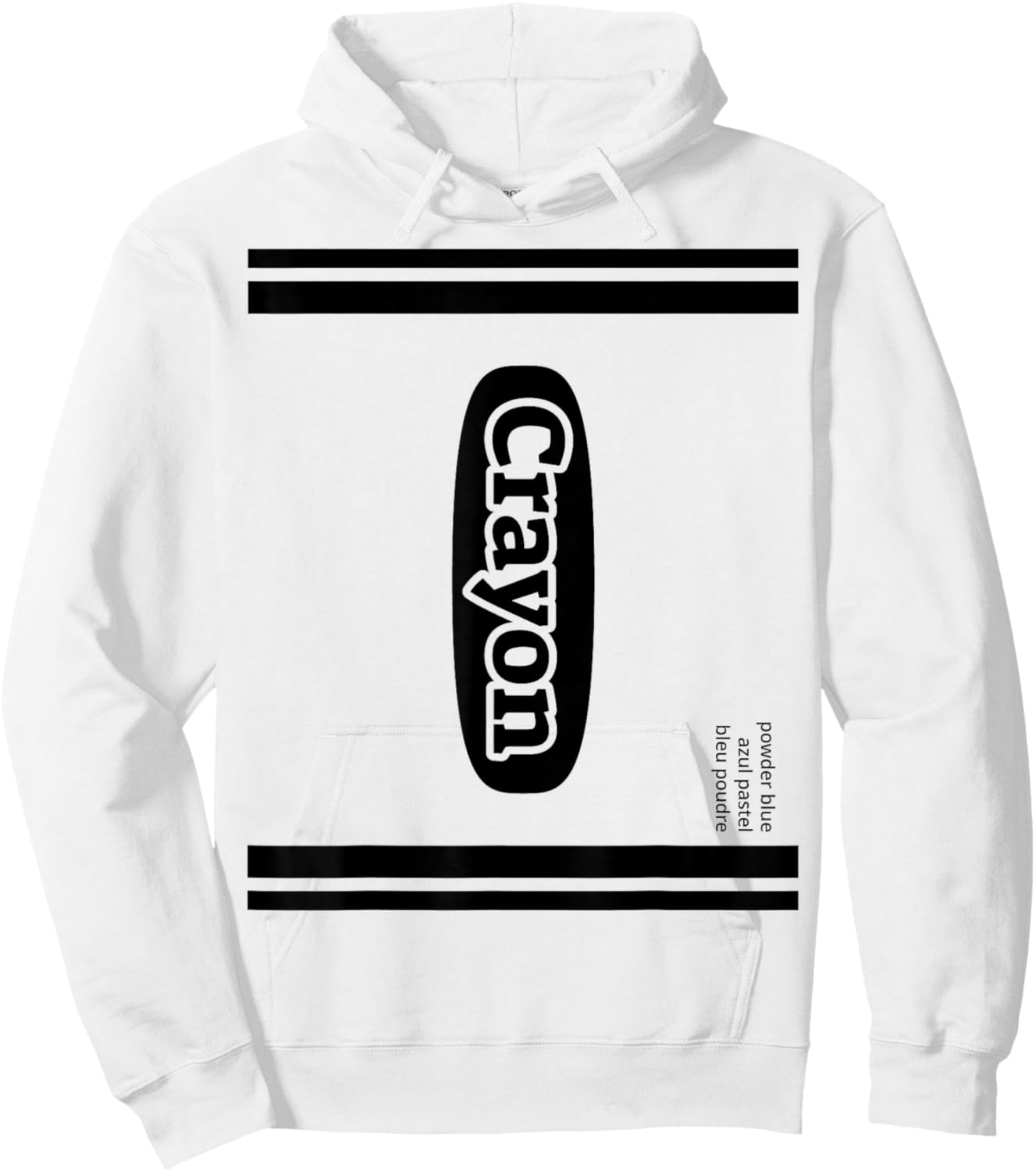 Crayon Powder Blue Group Costume Hoodie - Hoodie | White