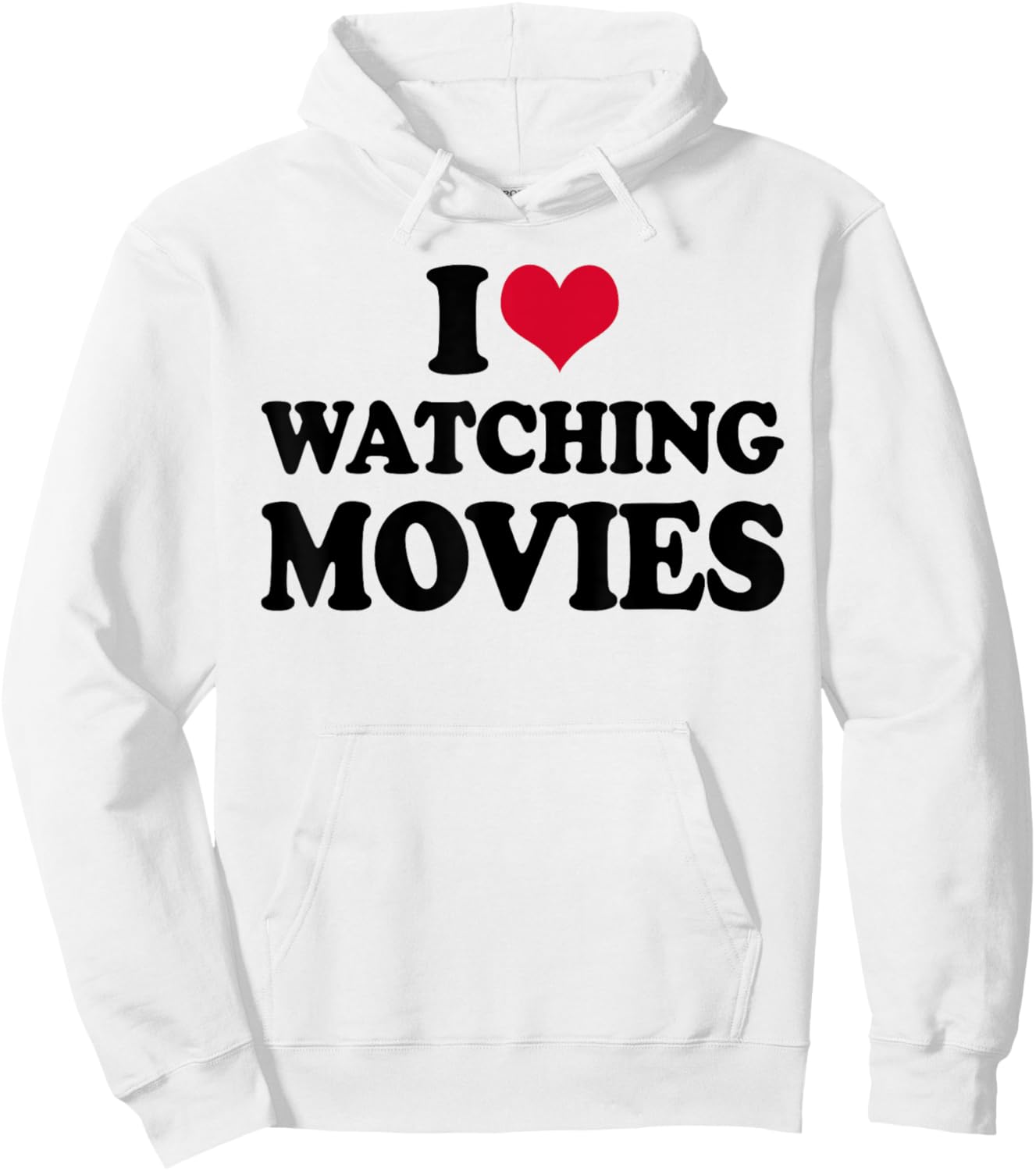 Cinema I Love Watching Movies Hoodie - Hoodie | White