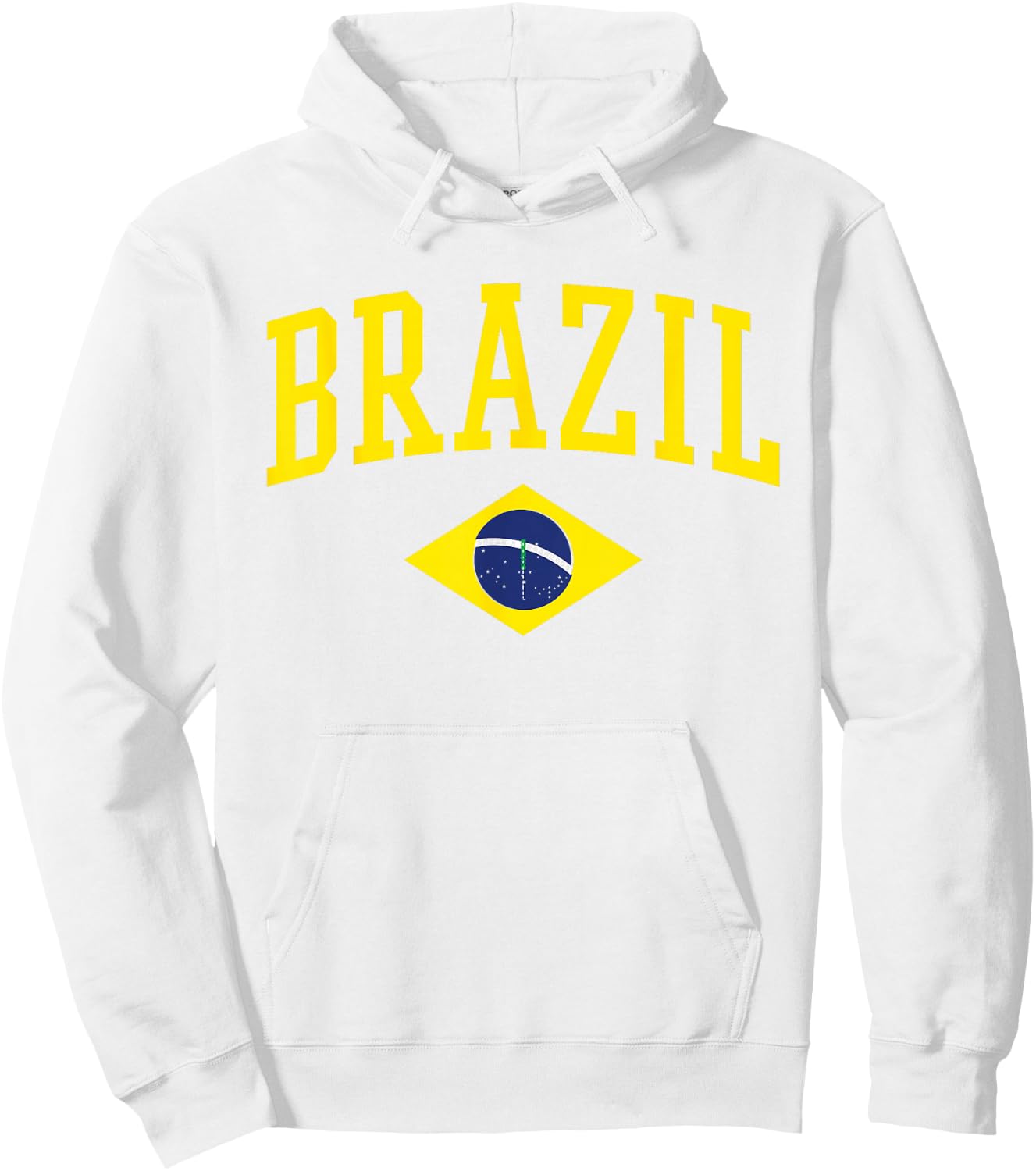 Brazil Flag Green Brasil Hoodie - Hoodie | White