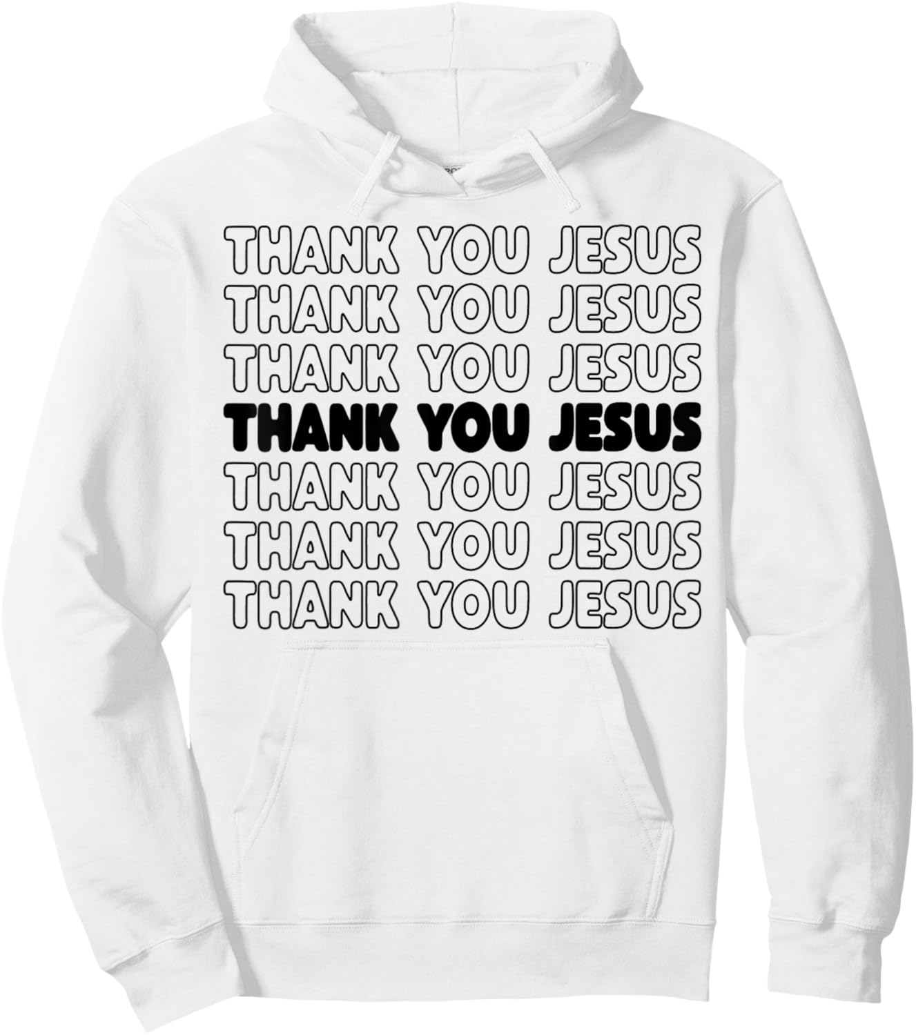 Thank You Jesus Bible Pride Men Hoodie - Hoodie | White