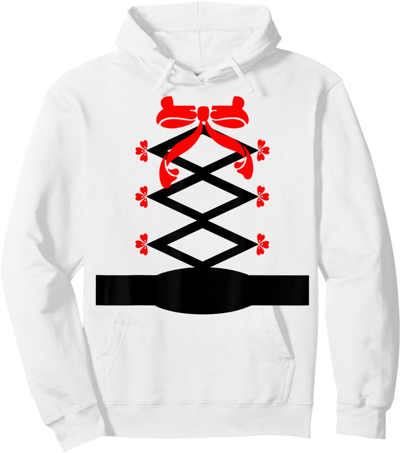 Little Red Riding Hood Folk Fairytale Costume Hoodie - Hoodie | White