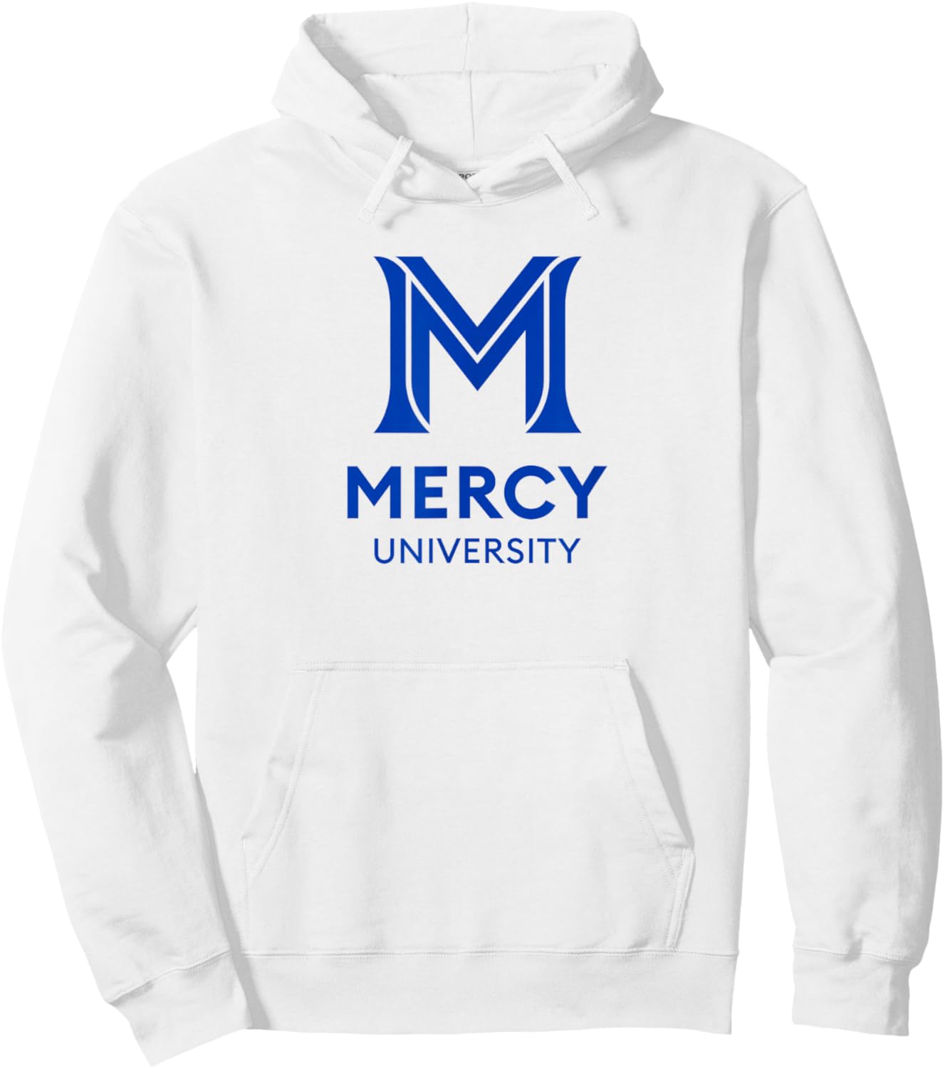 Mercy University Mavericks M Logo Hoodie - Hoodie | White