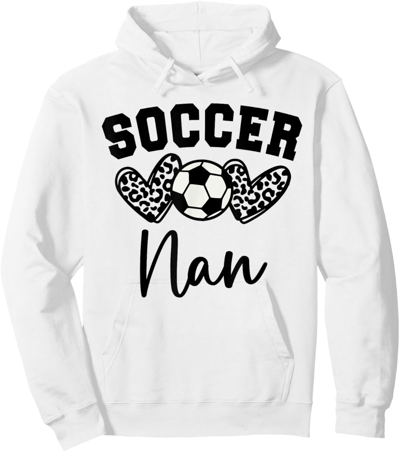 Soccer Nan Matching Family Soccer Hoodie - Hoodie | White