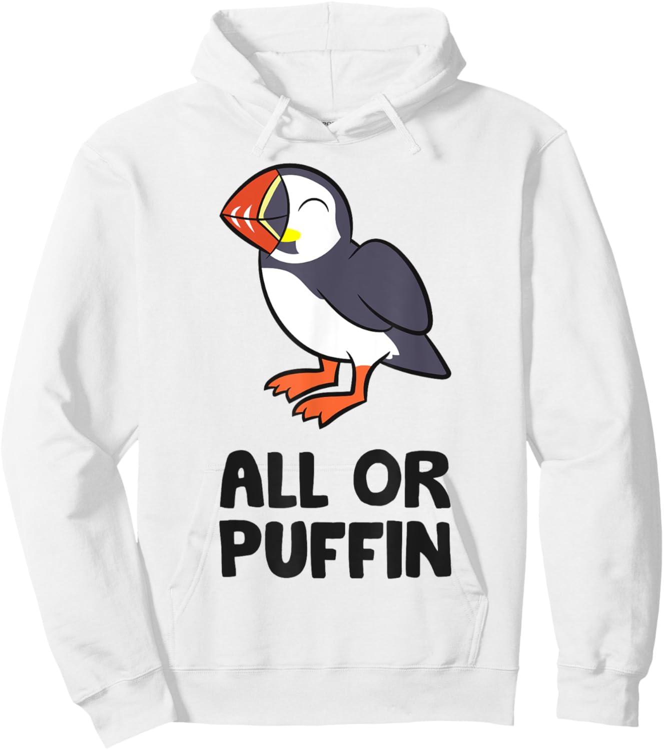 All Or Puffin Sea Bird Funny Puffin Hoodie - Hoodie | White