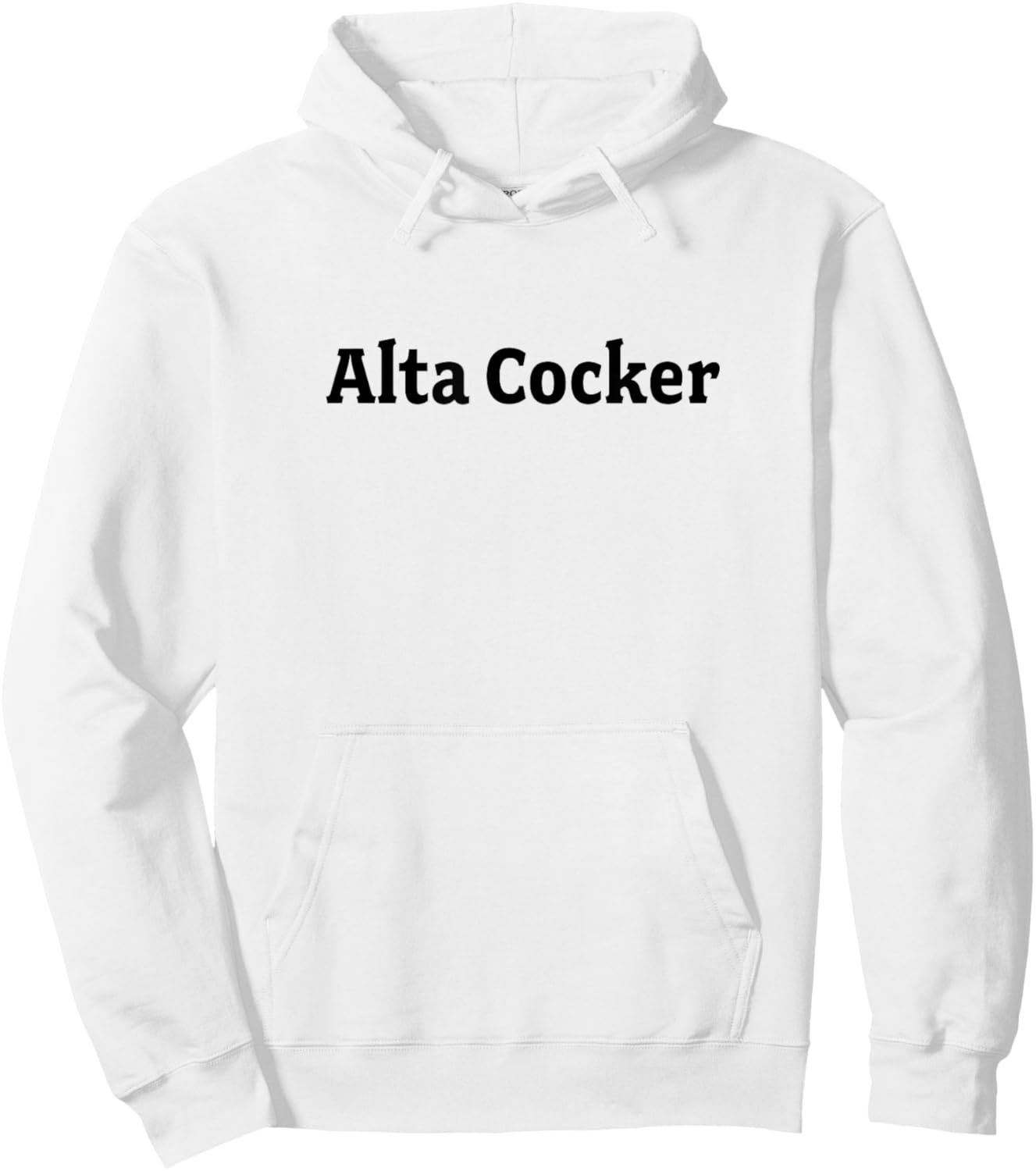 The Shmata Shop Alta Cocker - Yiddish for Old Guy Hoodie - Hoodie | White