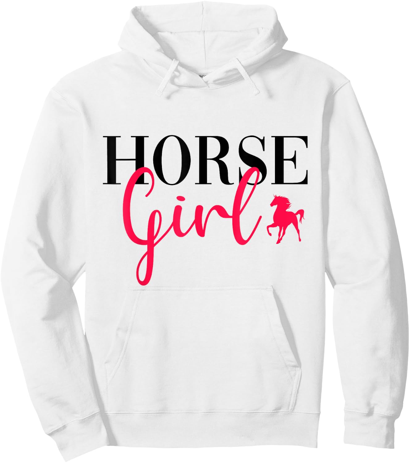 Funny Horse Riding Girl Horseback Riding Horse Girl Hoodie - Hoodie | White