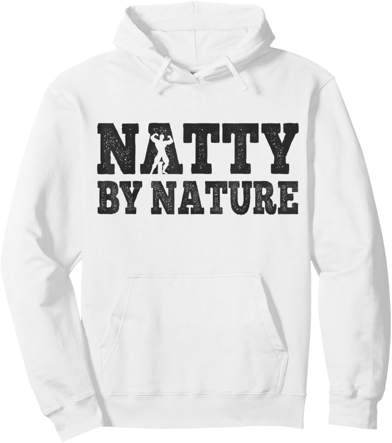 Natty by Nature Natural Bodybuilding Mucle Dad Hoodie - Hoodie | White