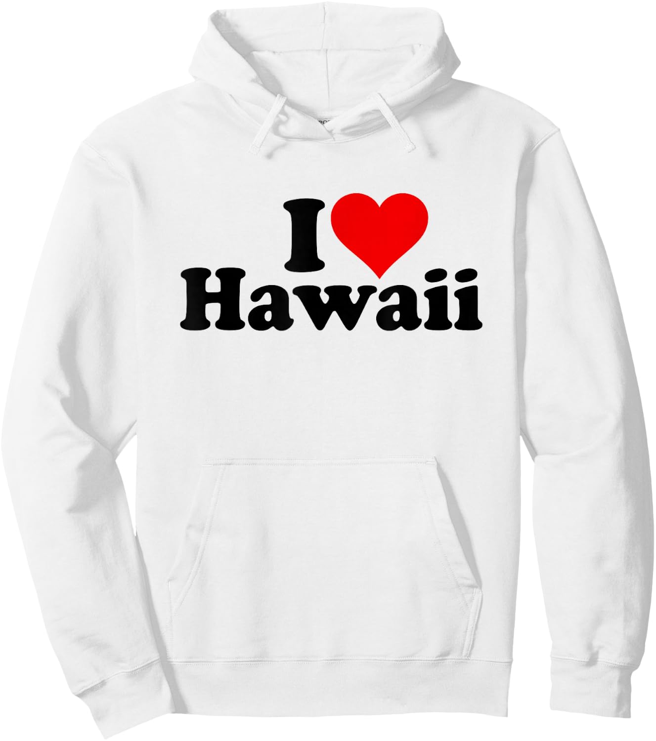 I Love Heart Hawaii Hoodie - Hoodie | White