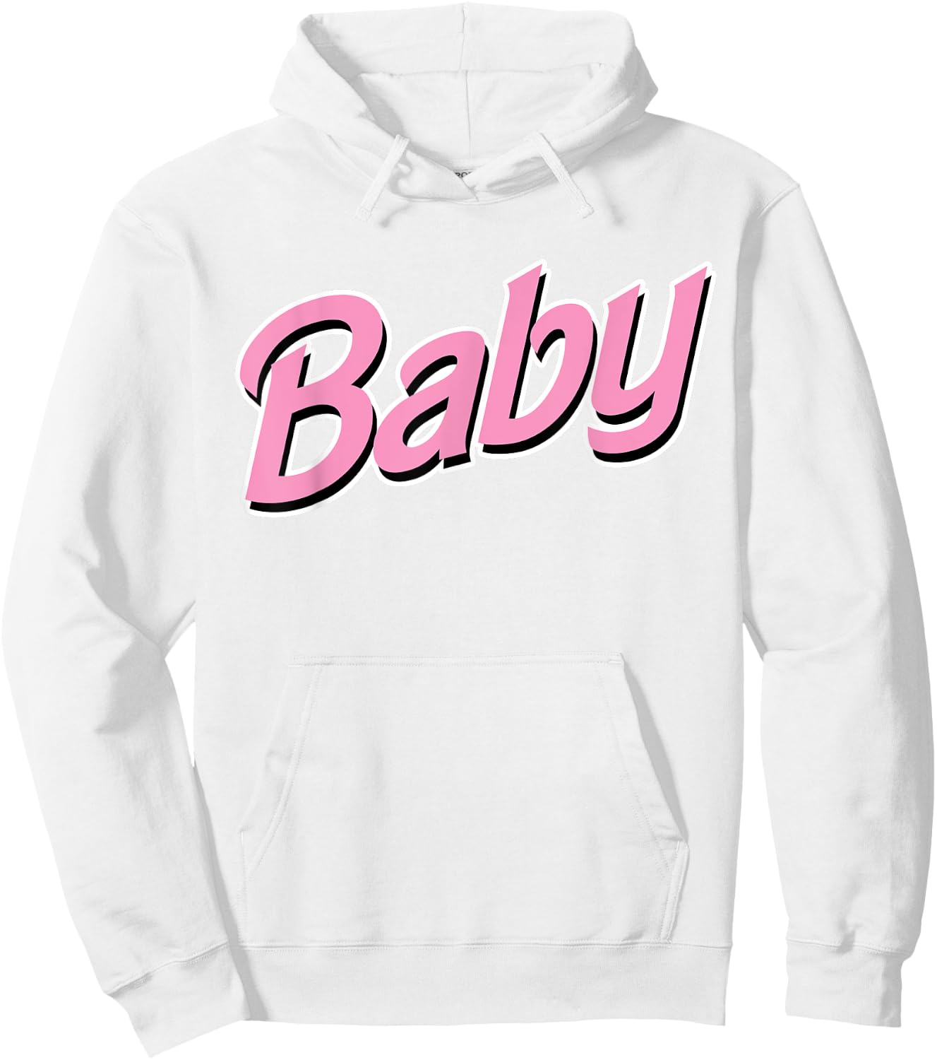 Pink Baby Design for BDSM DDLG ABDL and Niaper Lover Hoodie - Hoodie | White