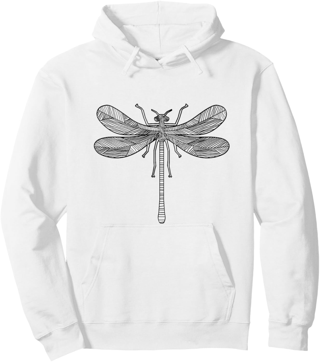 Dragonfly Silhouette Insect Lover Hoodie - Hoodie | White