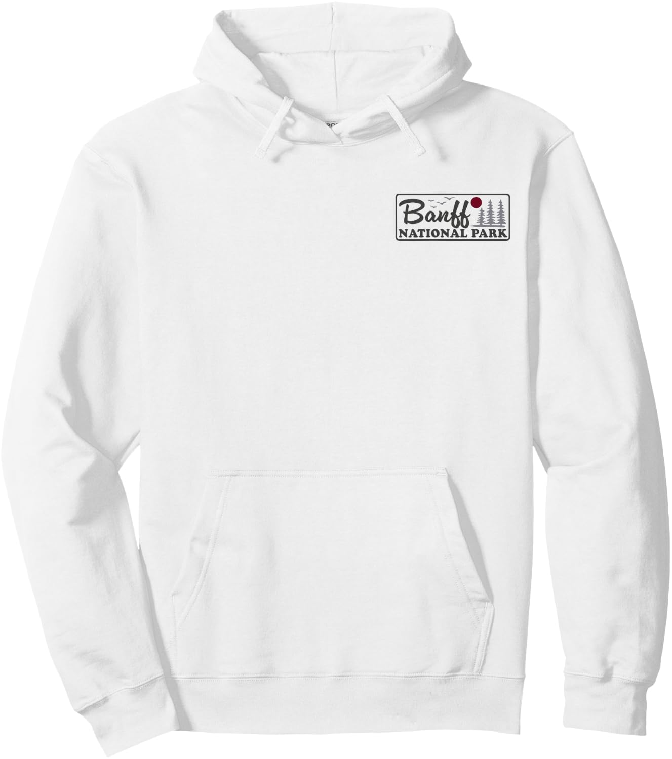 Banff National Park Canada Front and Back Hoodie - Hoodie | White