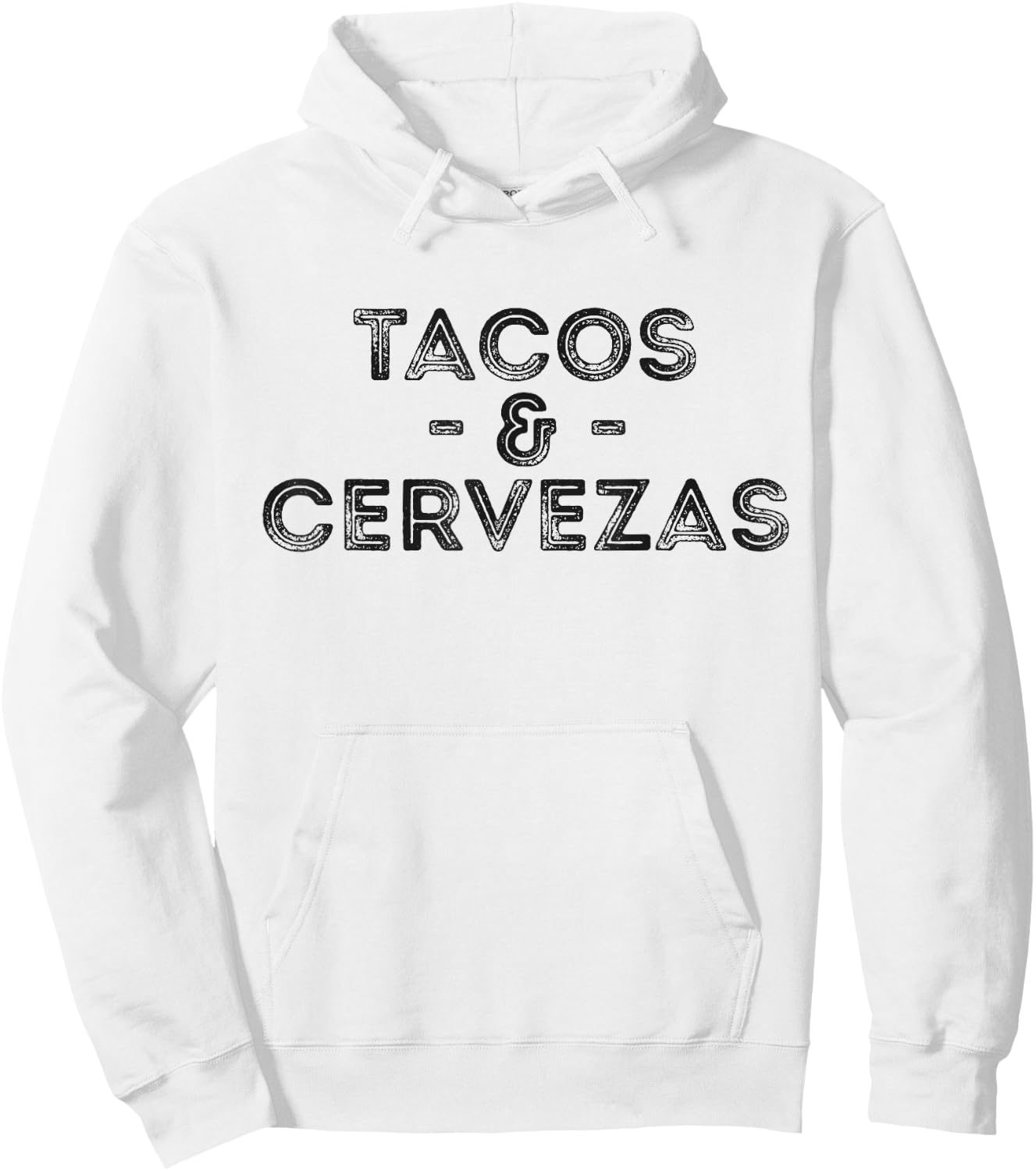 Tacos & Cervezas Vintage Novelty Hoodie - Hoodie | White