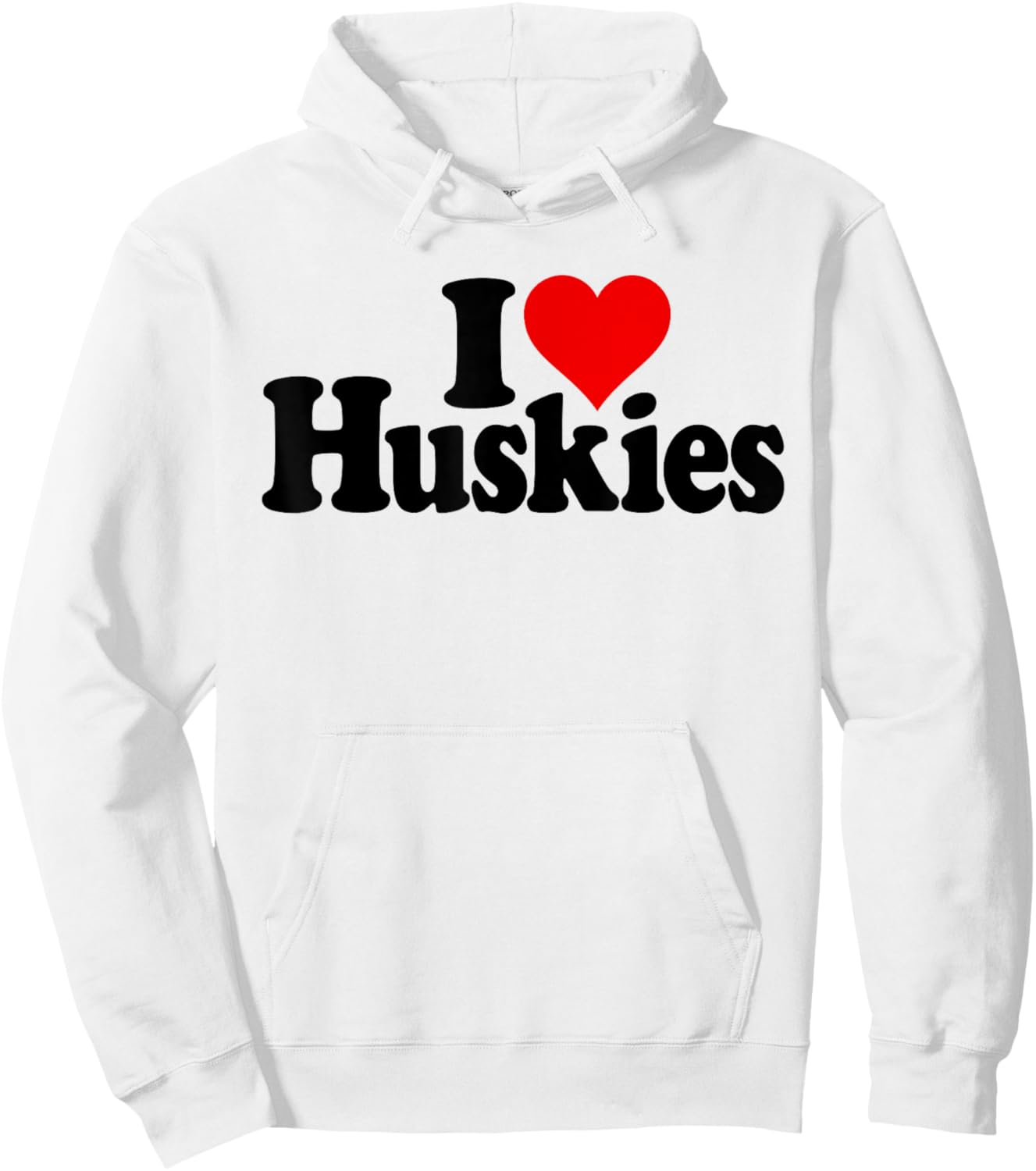 I Love Heart Huskies Siberian Husky Dog Hoodie - Hoodie | White