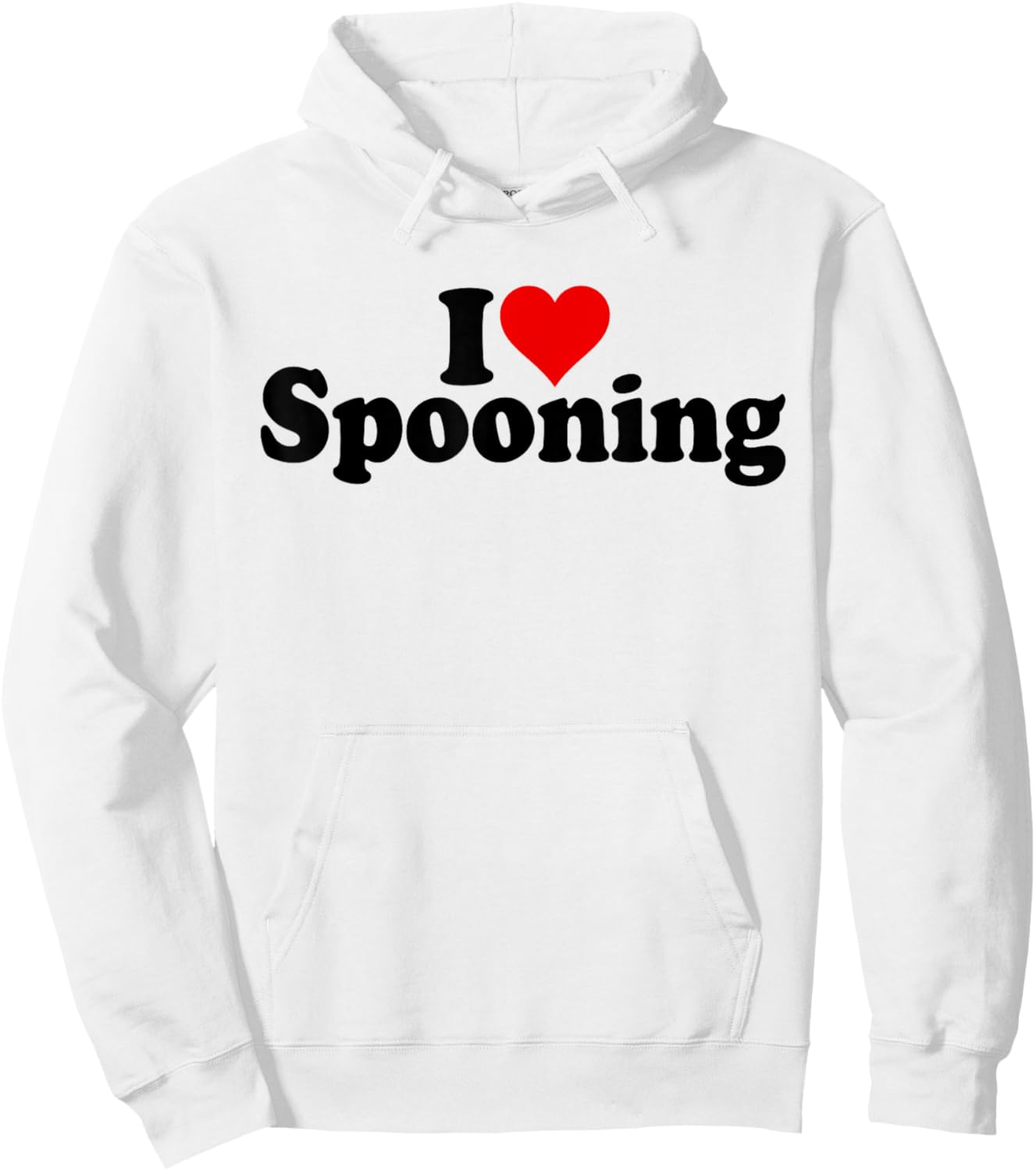 I Love Heart Spooning Hoodie - Hoodie | White
