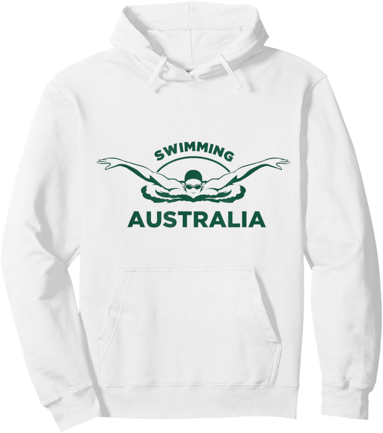 Swimming Australia Support the Team Shirt Pool Hoodie - Hoodie | White