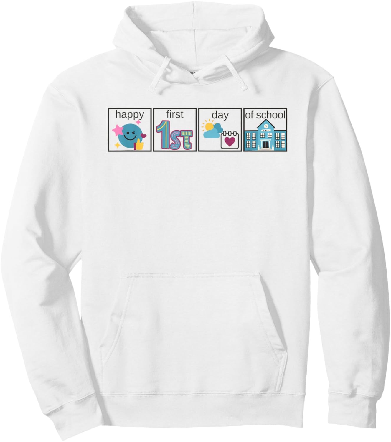 Special Education Teacher Pecs First Then AAC SLP Men Women Girls Kids Hoodie - Hoodie | White