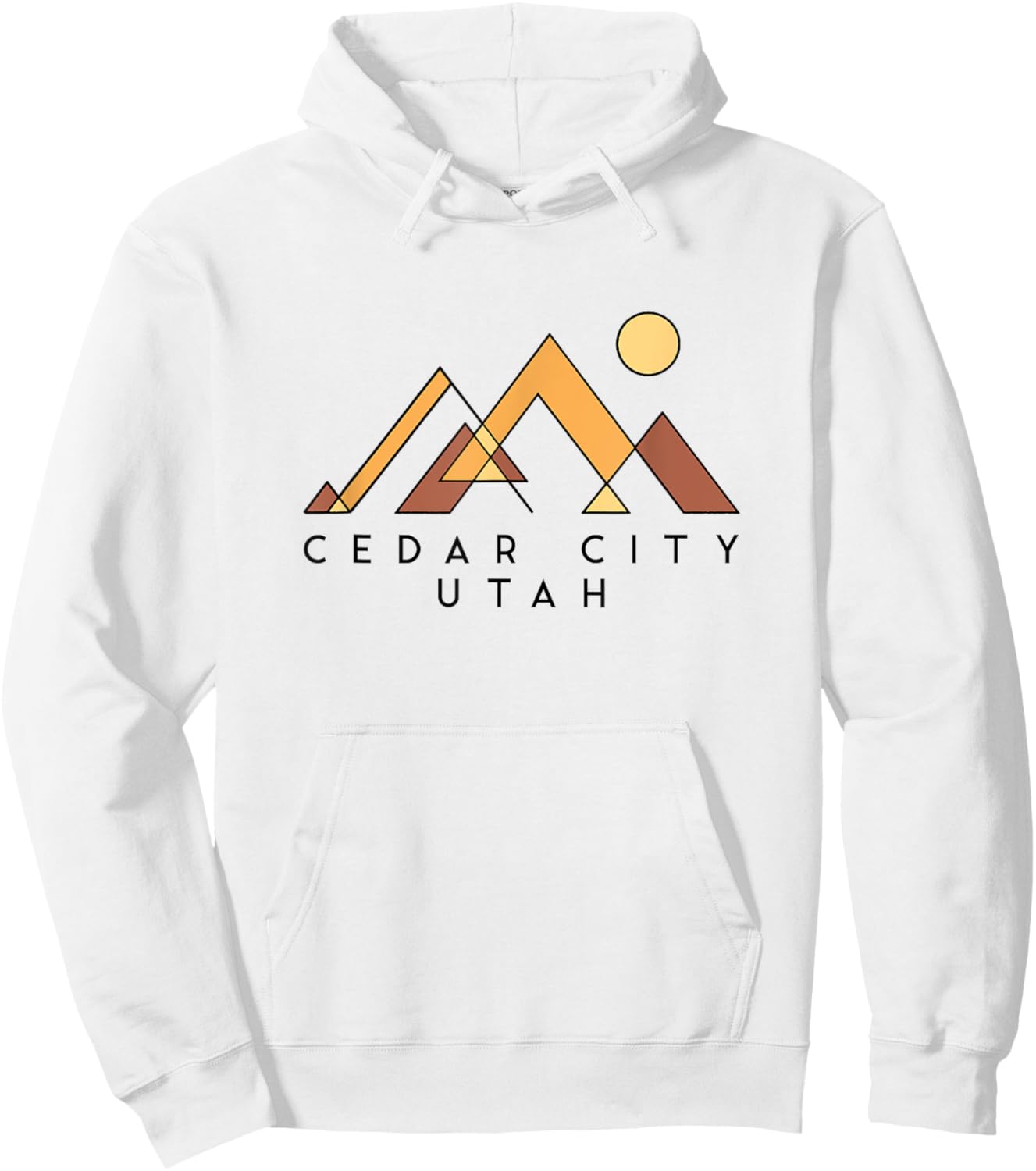 Cedar City Utah | Cedar City Utah Abstract | Cedar City UT Hoodie - Hoodie | White