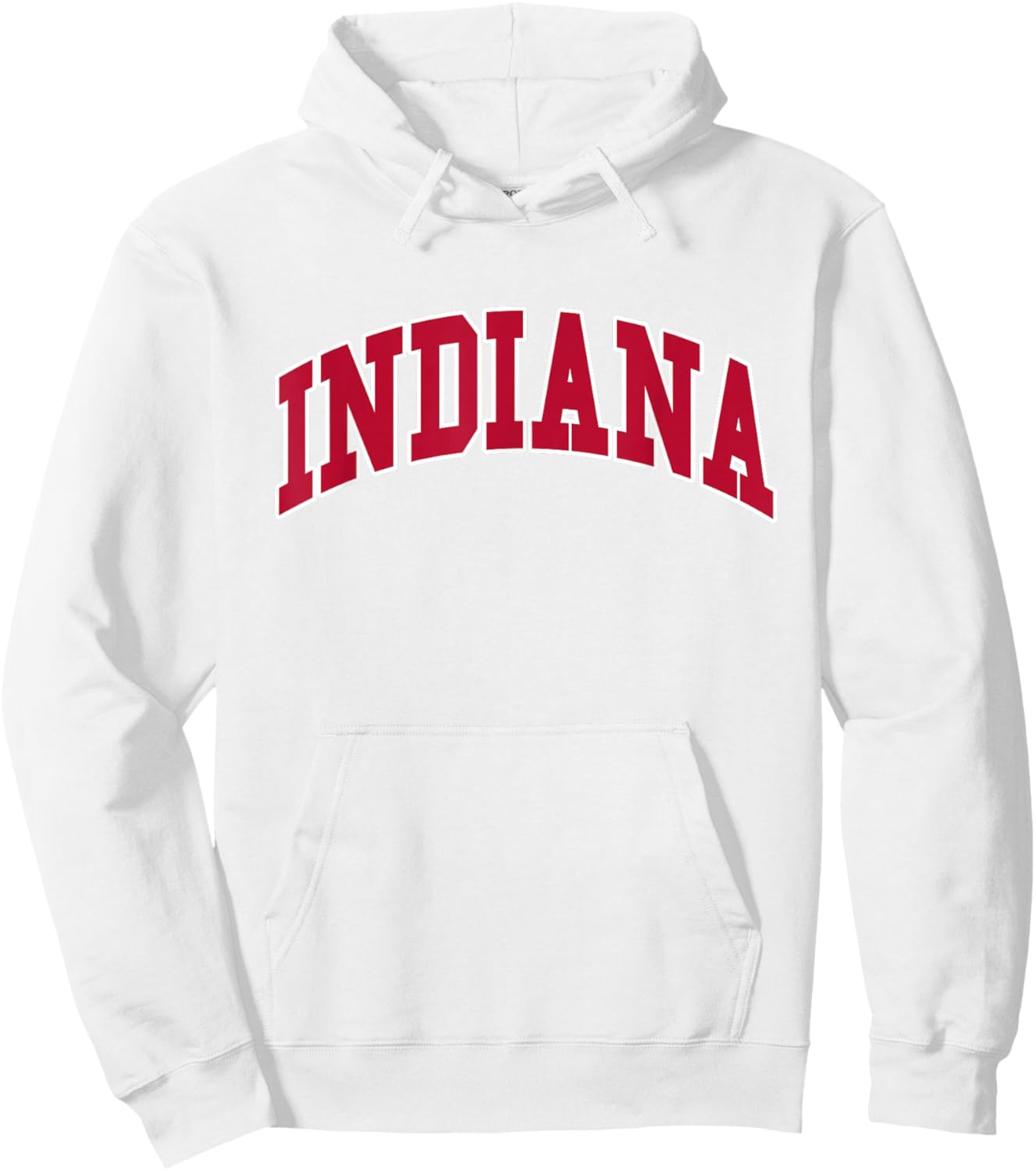 Indiana - Throwback Design Hoodie - Hoodie | White