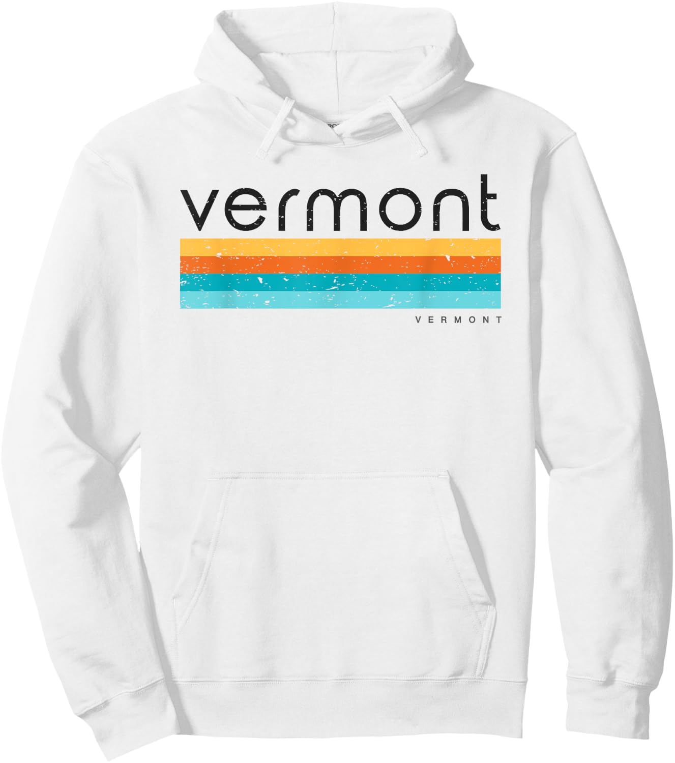Vintage Vermont Retro Design Hoodie - Hoodie | White