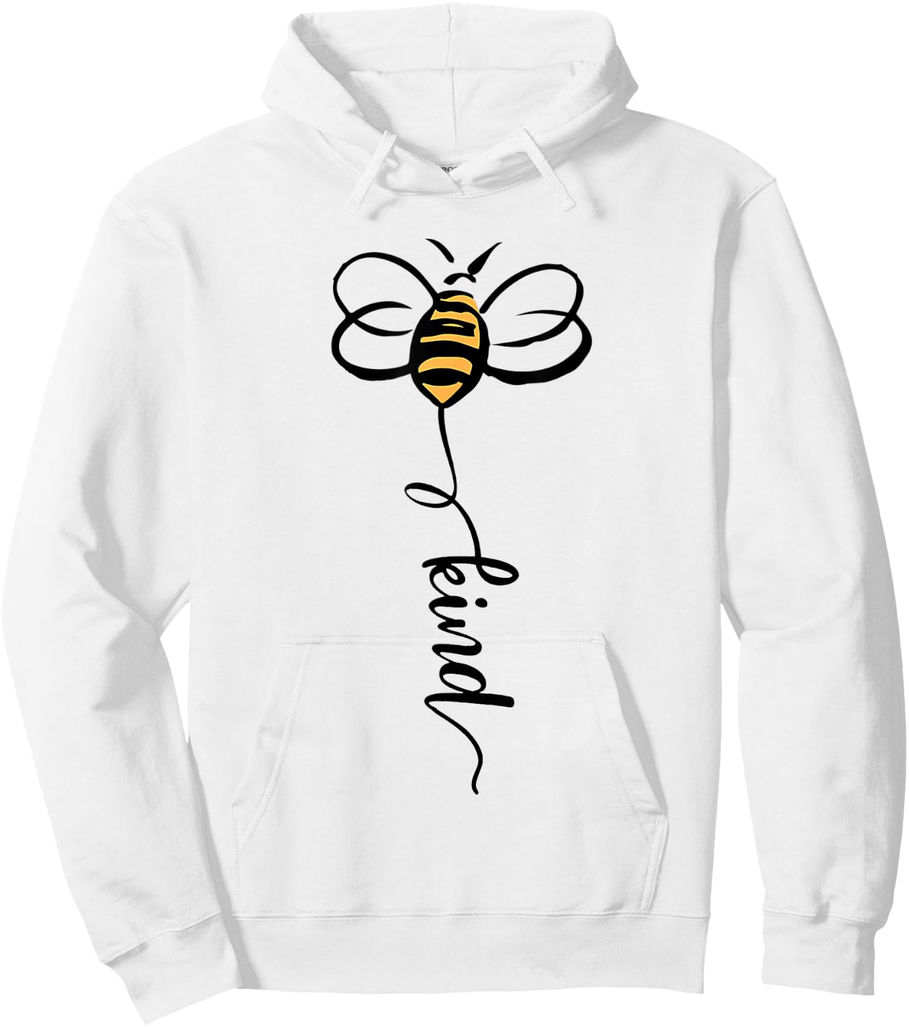 Bee Kind Be Kind Hoodie - Hoodie | White