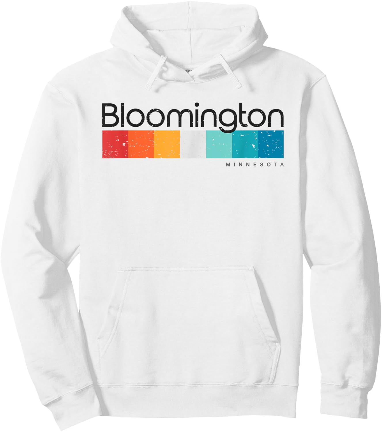 Vintage Bloomington Minnesota MN Retro Design Hoodie - Hoodie | White
