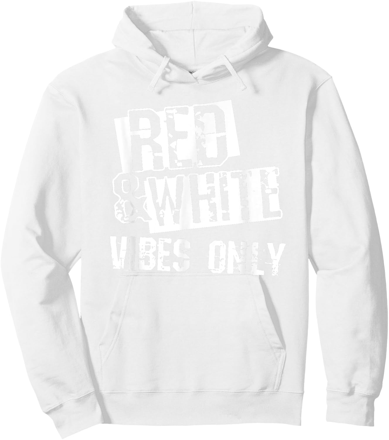 Red White Game Day for Football Team Colors School Spirit Hoodie - Hoodie | White