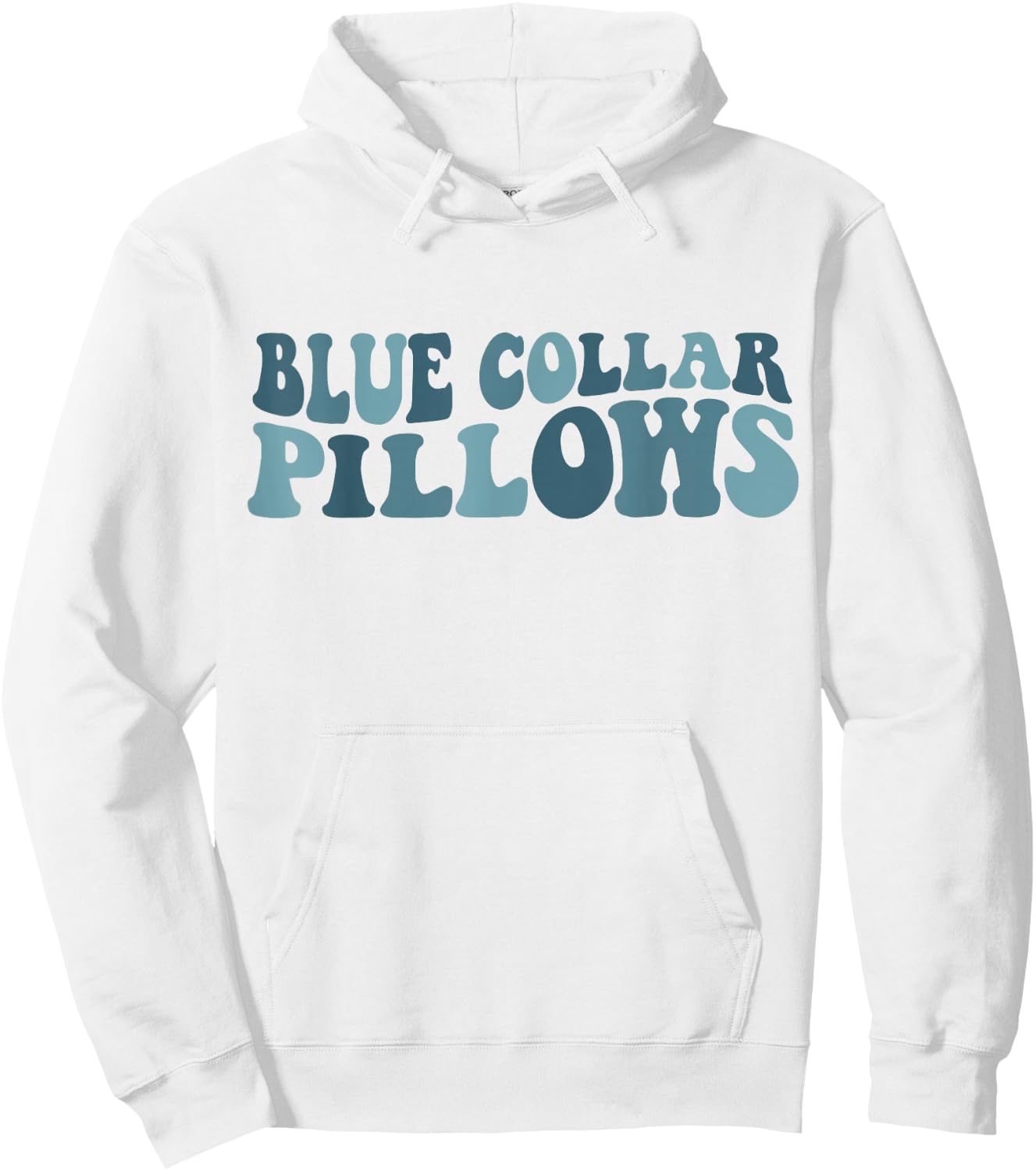 Blue Collar Pillows Hoodie - Hoodie | White