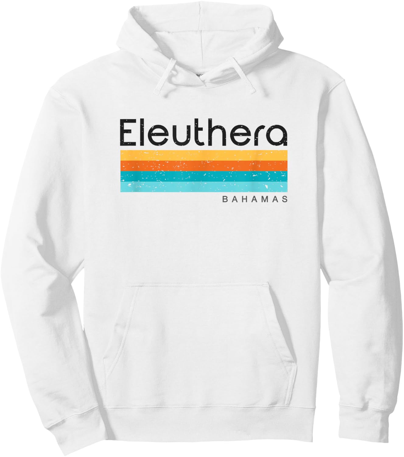 Vintage Eleuthera Bahamas Retro Design Hoodie - Hoodie | White
