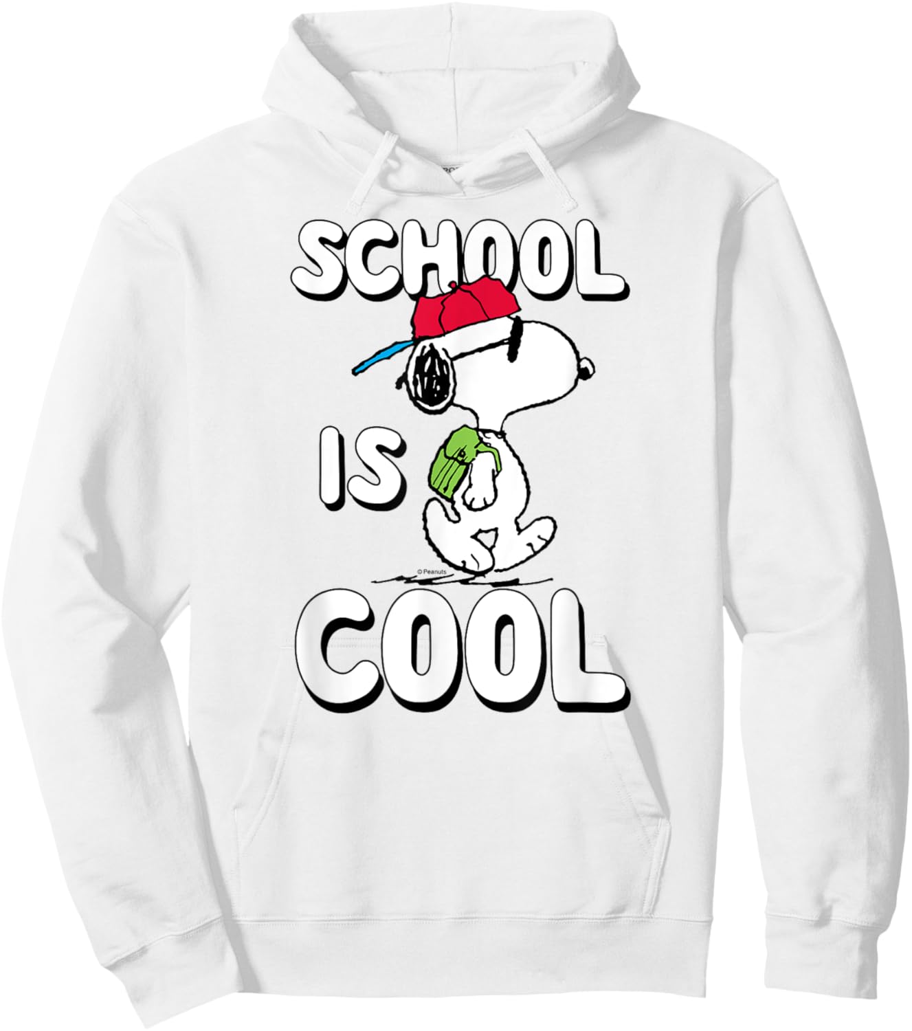 Peanuts - Snoopy School Is Cool Hoodie - Hoodie | White