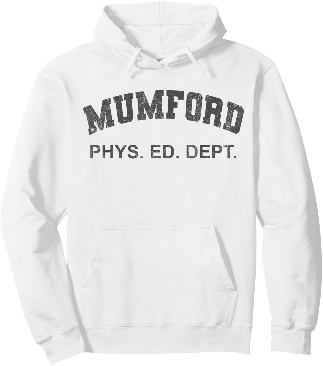 Mumford PHYS Ed Dept Funny Lazy Halloween Costume Hoodie - Hoodie | White