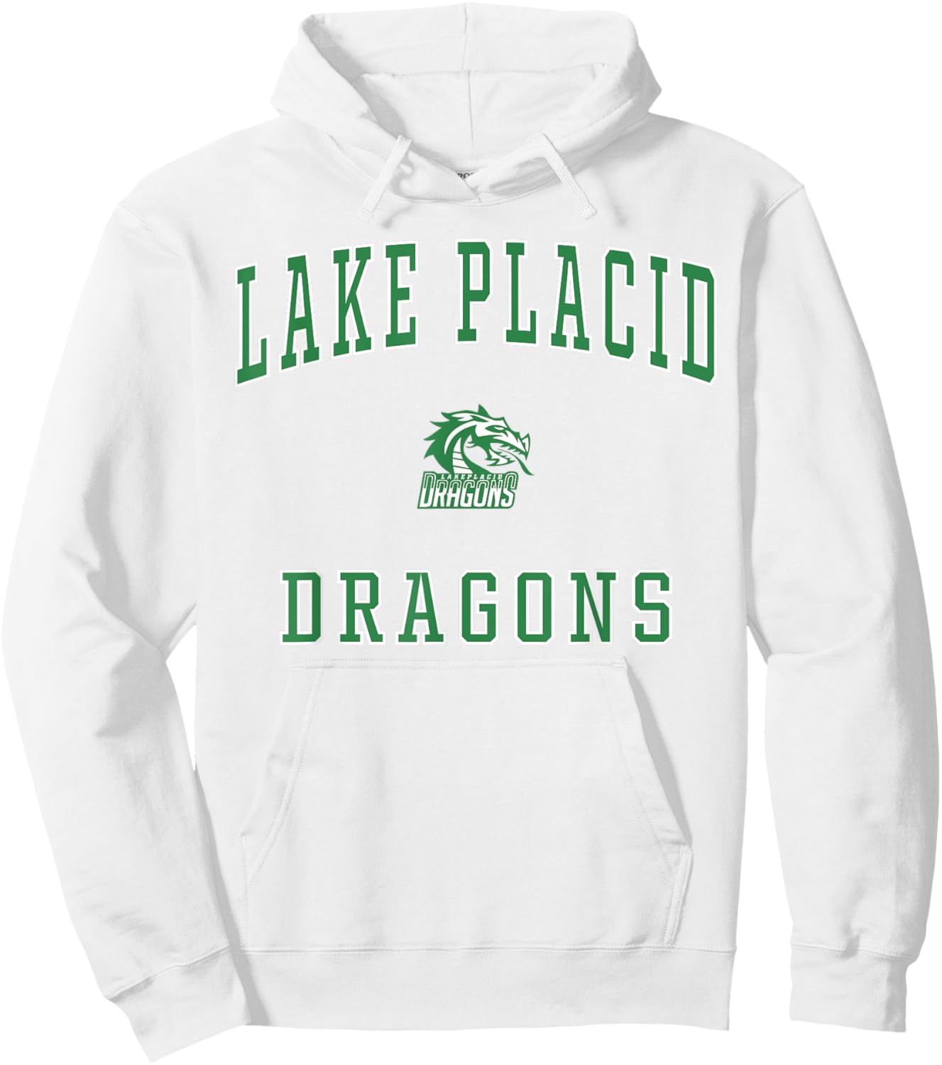 Lake Placid High School Dragons Hoodie - Hoodie | White