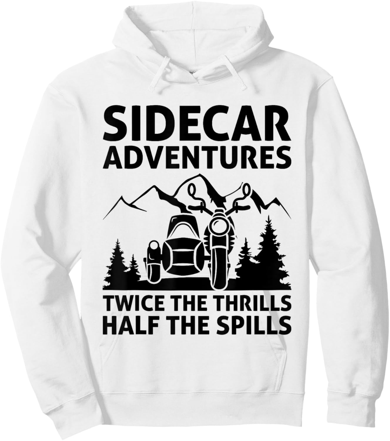 Sidecar Motorcycle Motorcyclist Bike Motorbike Sidecar Rider Hoodie - Hoodie | White