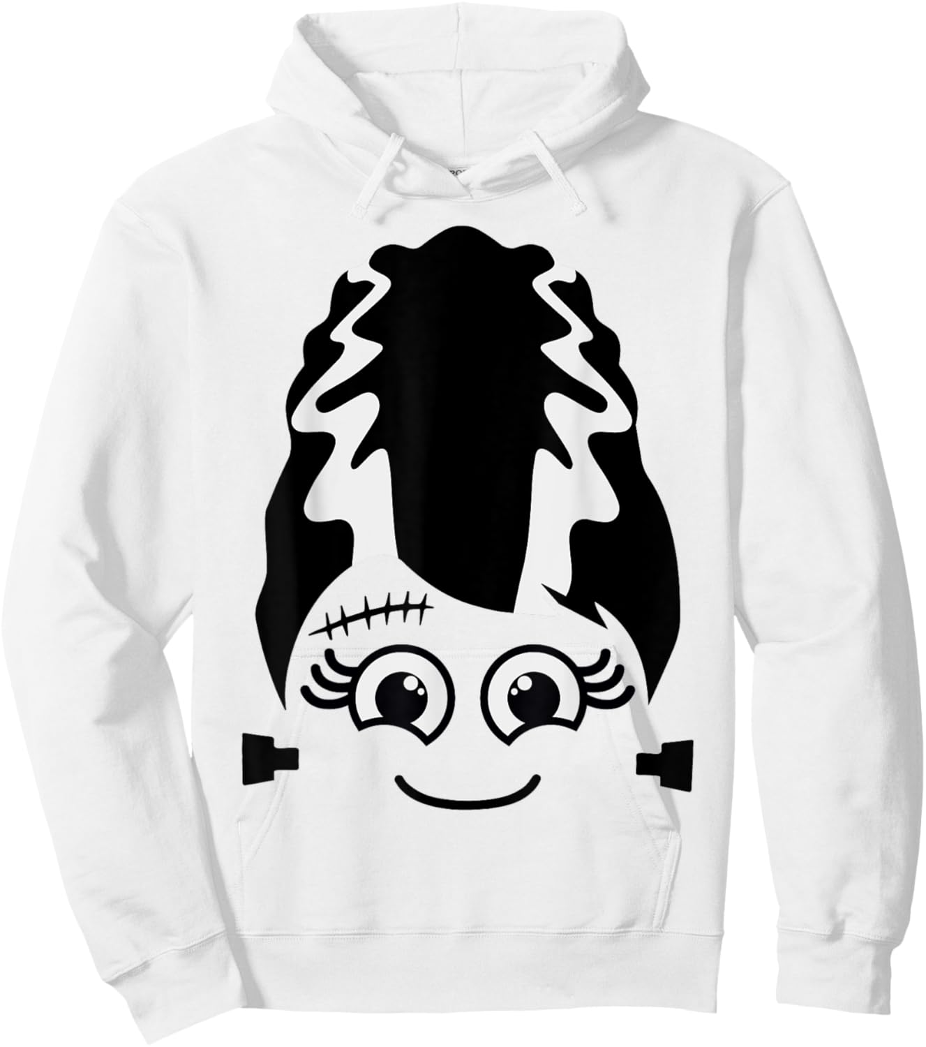 Bride of Frankenstein Cute Monster Halloween Costume Hoodie - Hoodie | White