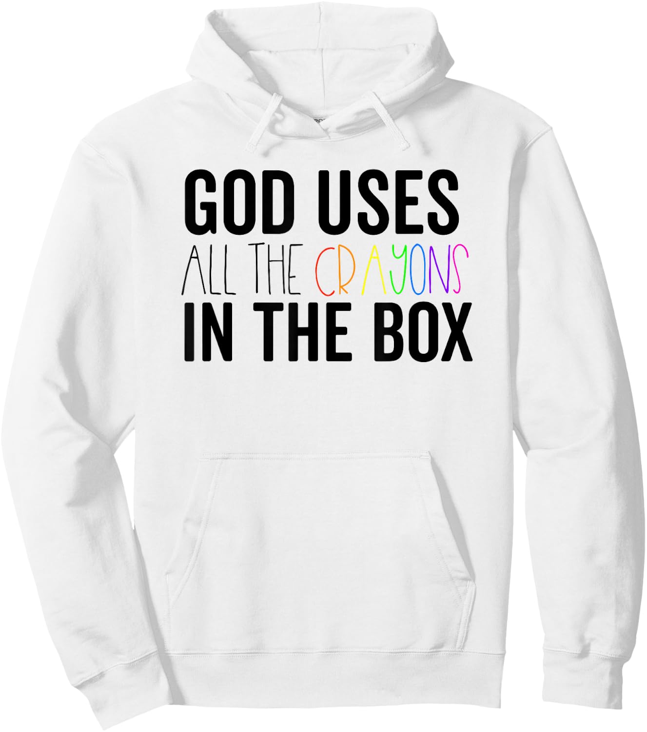God Uses All The Crayons In The Box Jesus In Control Shirt Hoodie - Hoodie | White