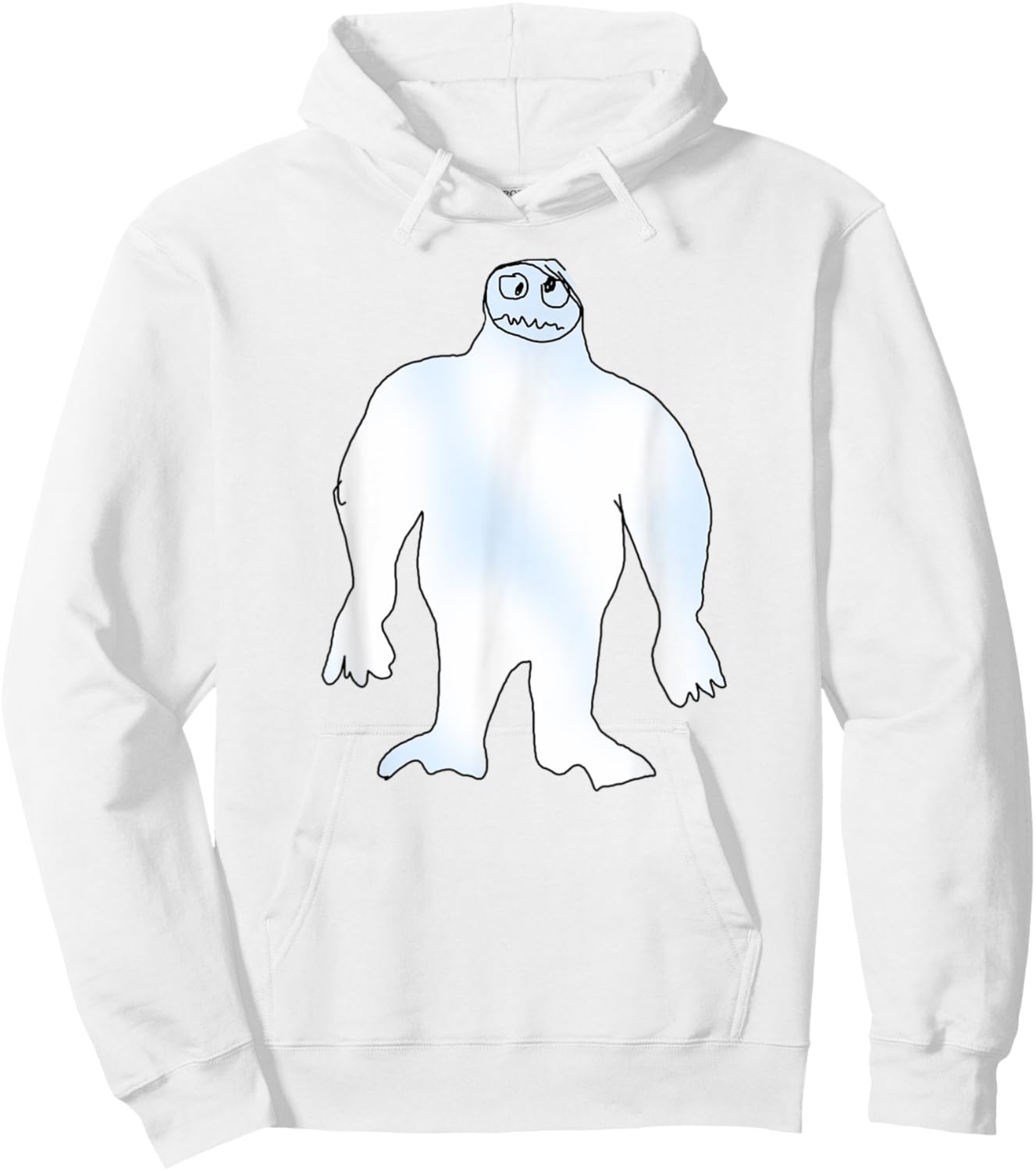 Funny Abominable Snow Monster Christmas Abominable Snowman Hoodie - Hoodie | White