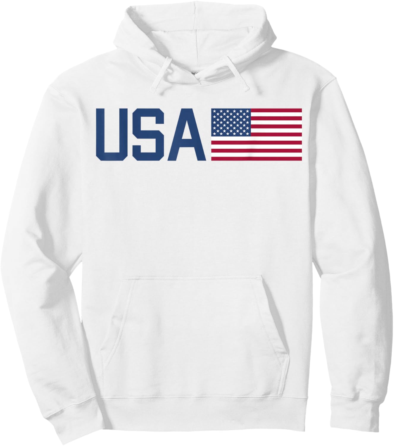 USA Shirt Women Men Kids American Flag Patriotic 4th of July Hoodie - Hoodie | White