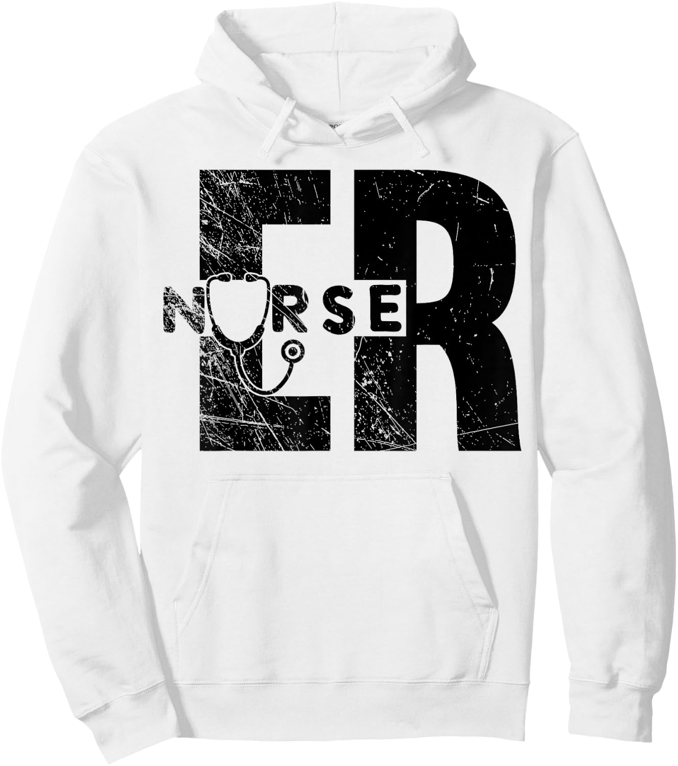 Proud ER Emergency Room Nurse, Nurse Lover Hoodie - Hoodie | White