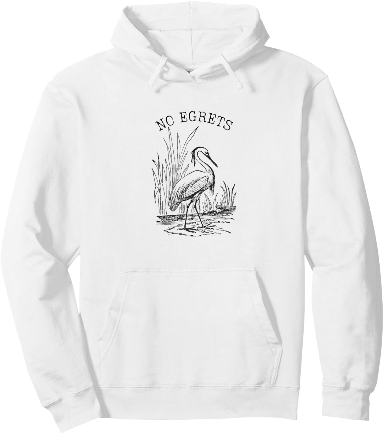 No Egrets No Regrets Hoodie - Hoodie | White