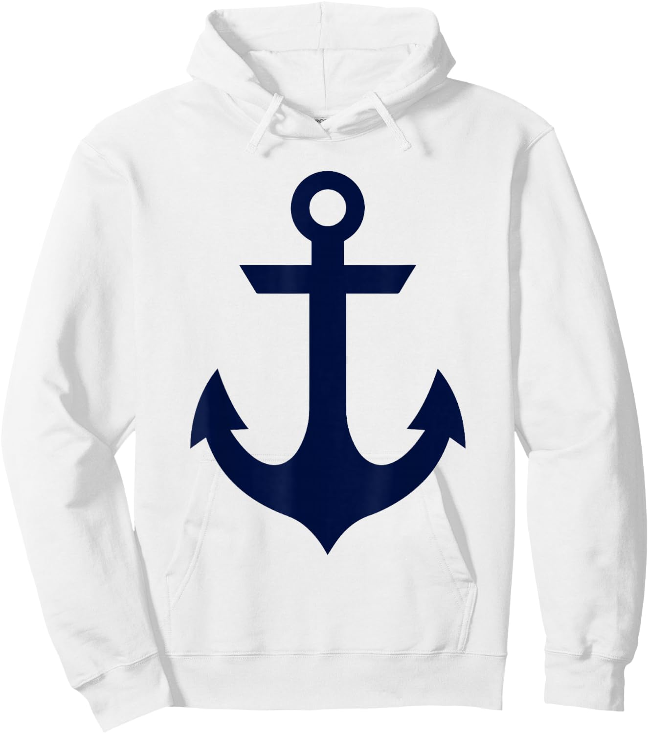 Preppy Nautical Anchor Gifts for Sailors Boaters & Yachting Hoodie - Hoodie | White