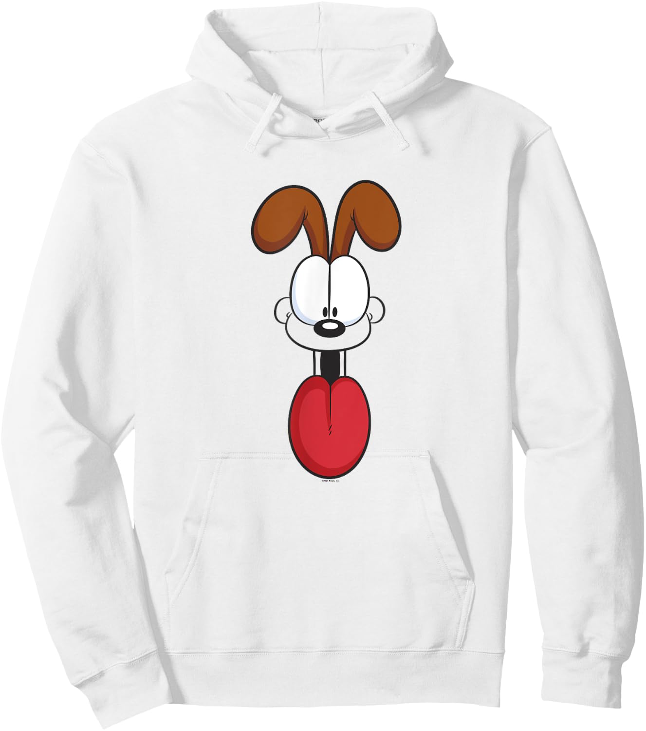 Garfield Odie Big Face Hoodie - Hoodie | White