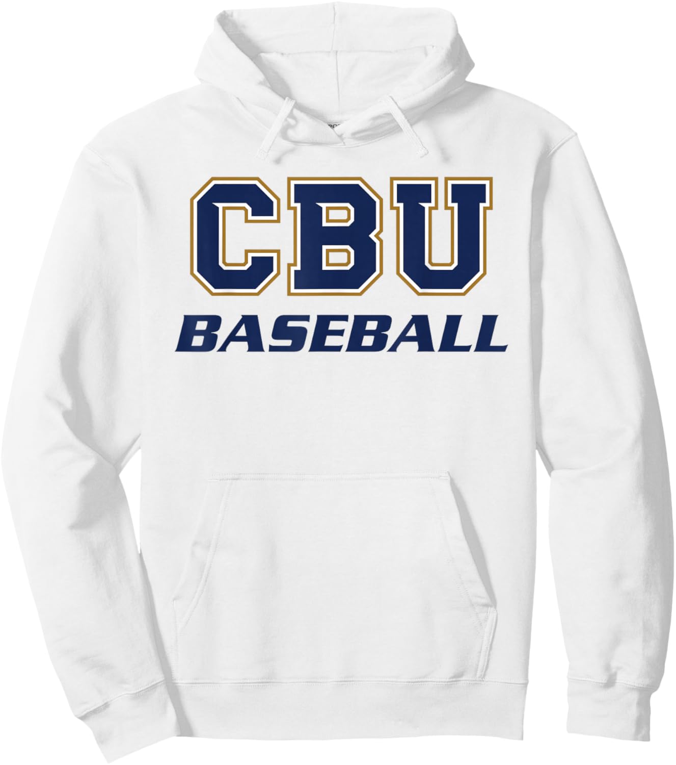 Cal Baptist University CBU Baseball Apparel Sports Hoodie - Hoodie | White