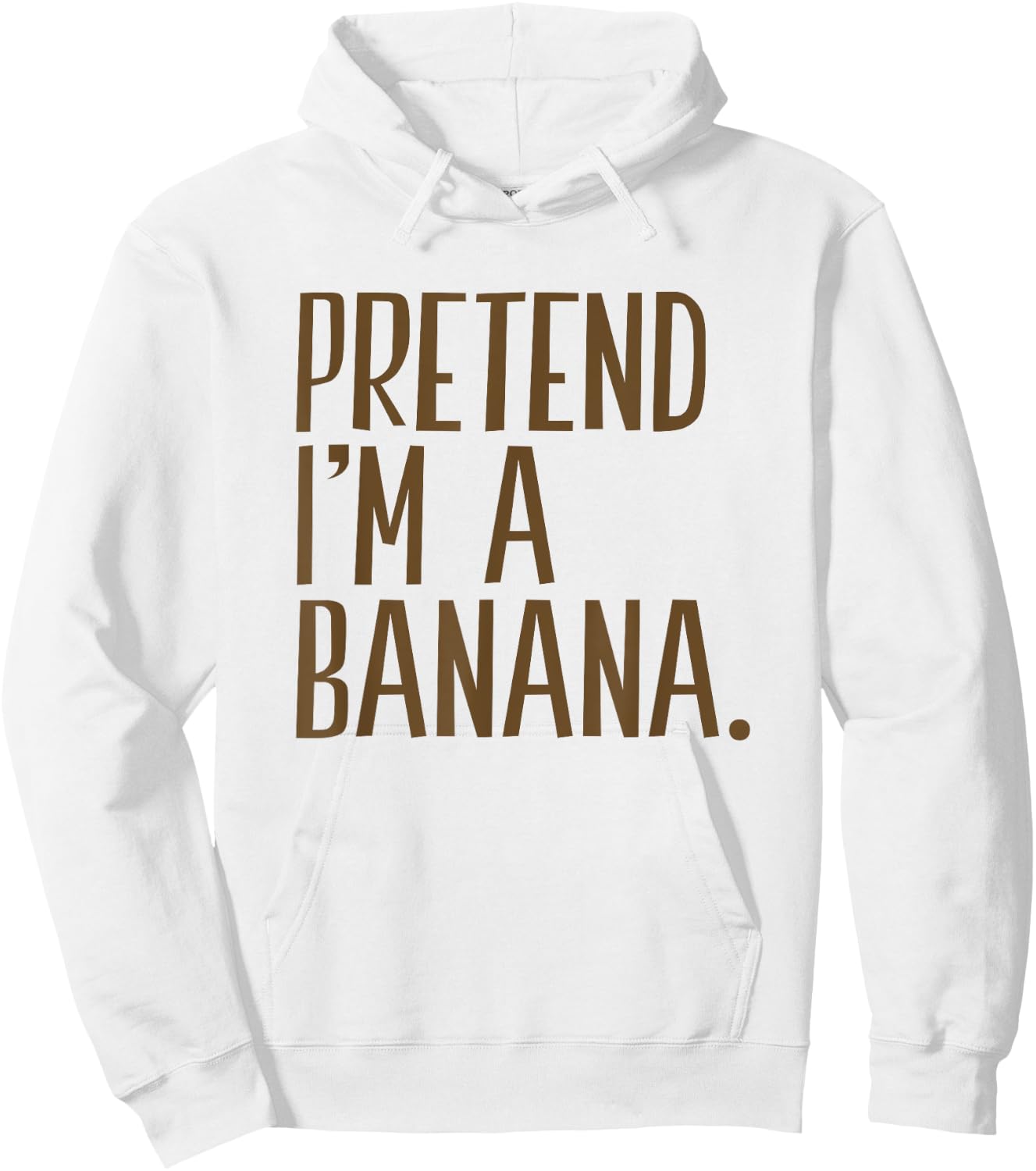 Pretend I'm A Banana Funny Halloween Party Hoodie - Hoodie | White