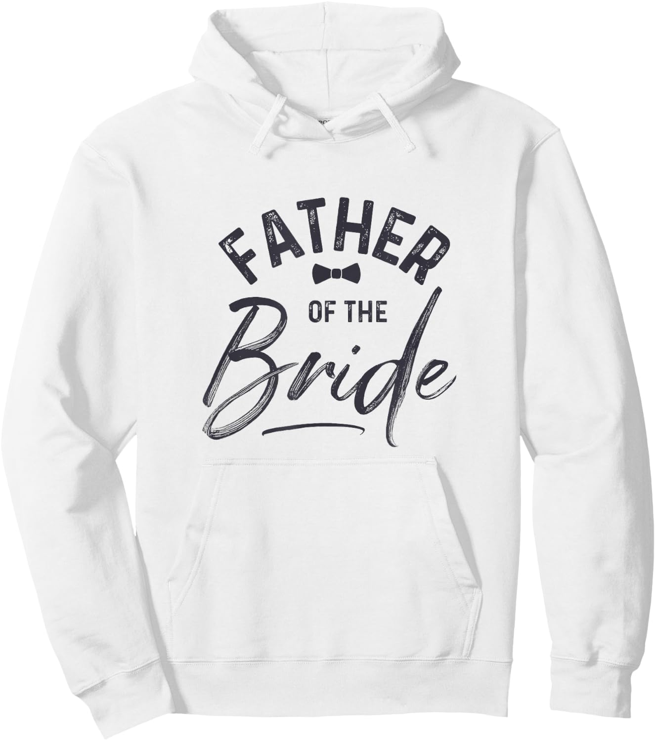 Father Of The Bride Calligraphy for Wedding Party Hoodie - Hoodie | White