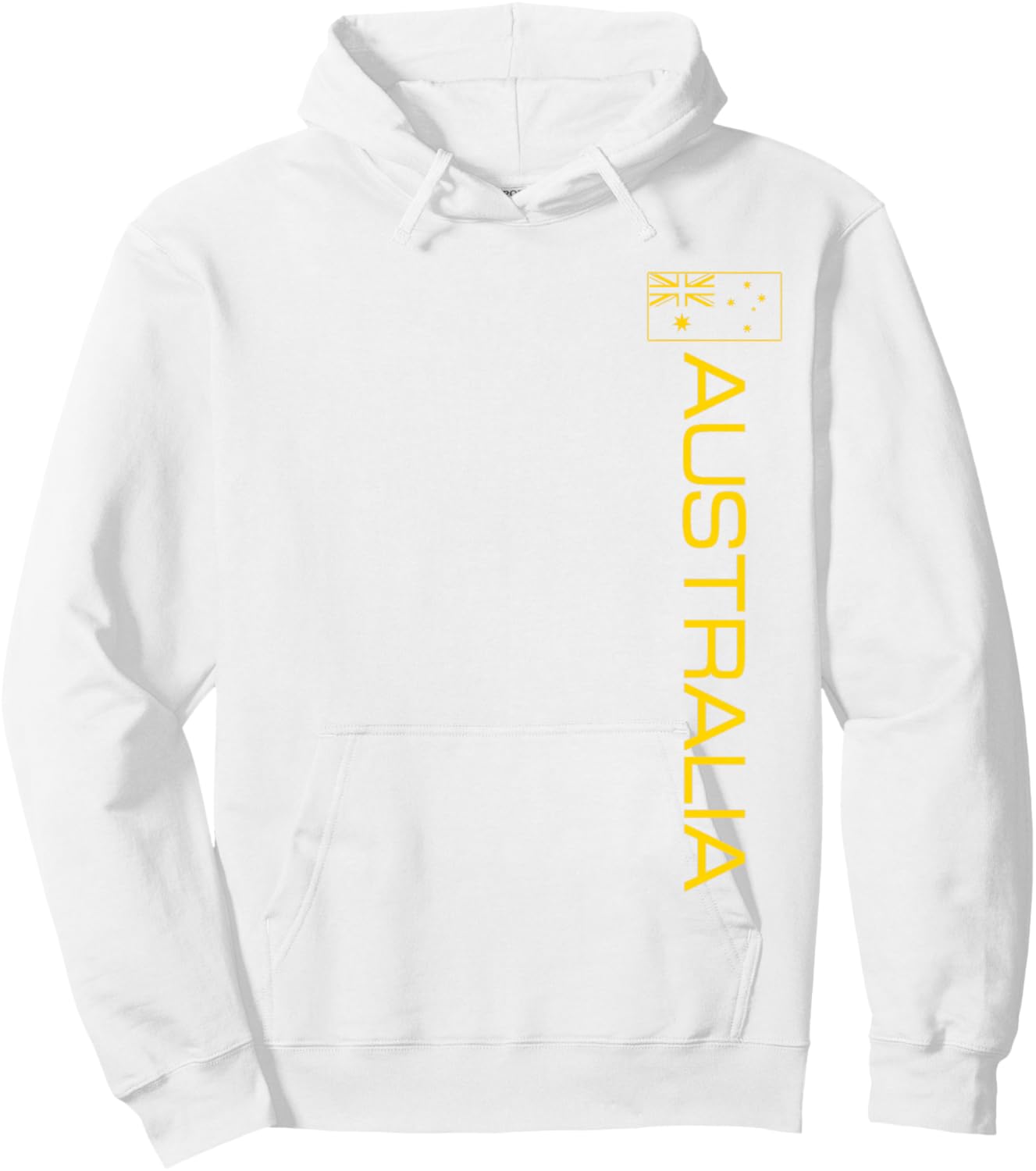 Australia Flag Australian Athletic Sports Vertical Style Hoodie - Hoodie | White