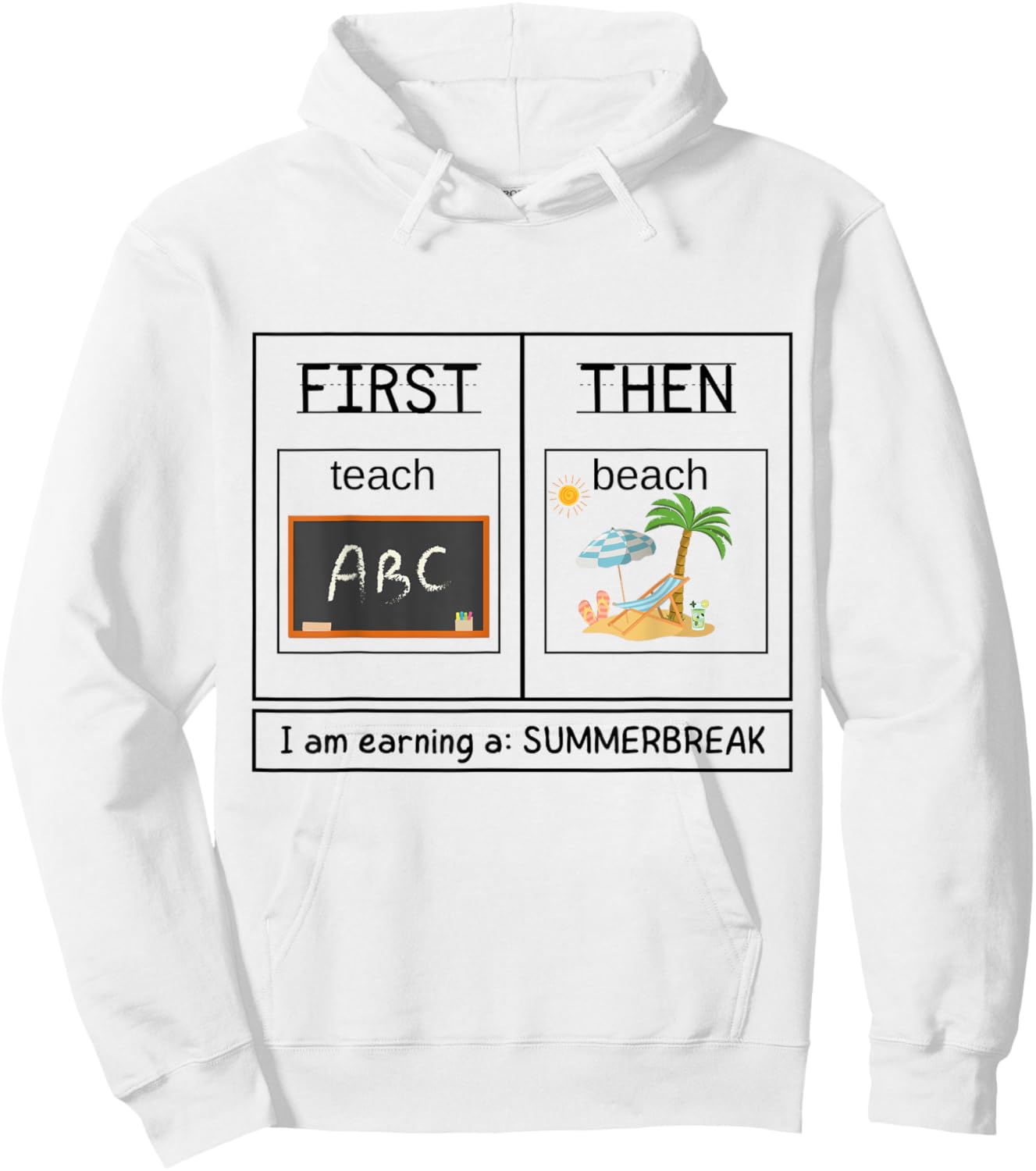 Special Education Teacher First Teach Then Beach Women Hoodie - Hoodie | White