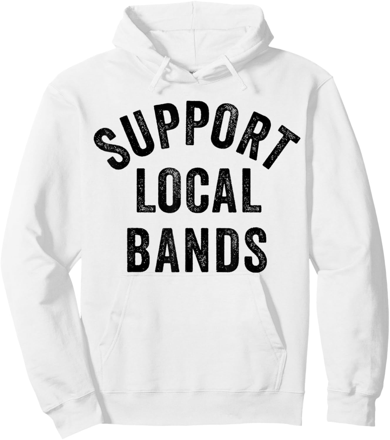 Support Local Bands Concert Festival Musician Music Lover Hoodie - Hoodie | White