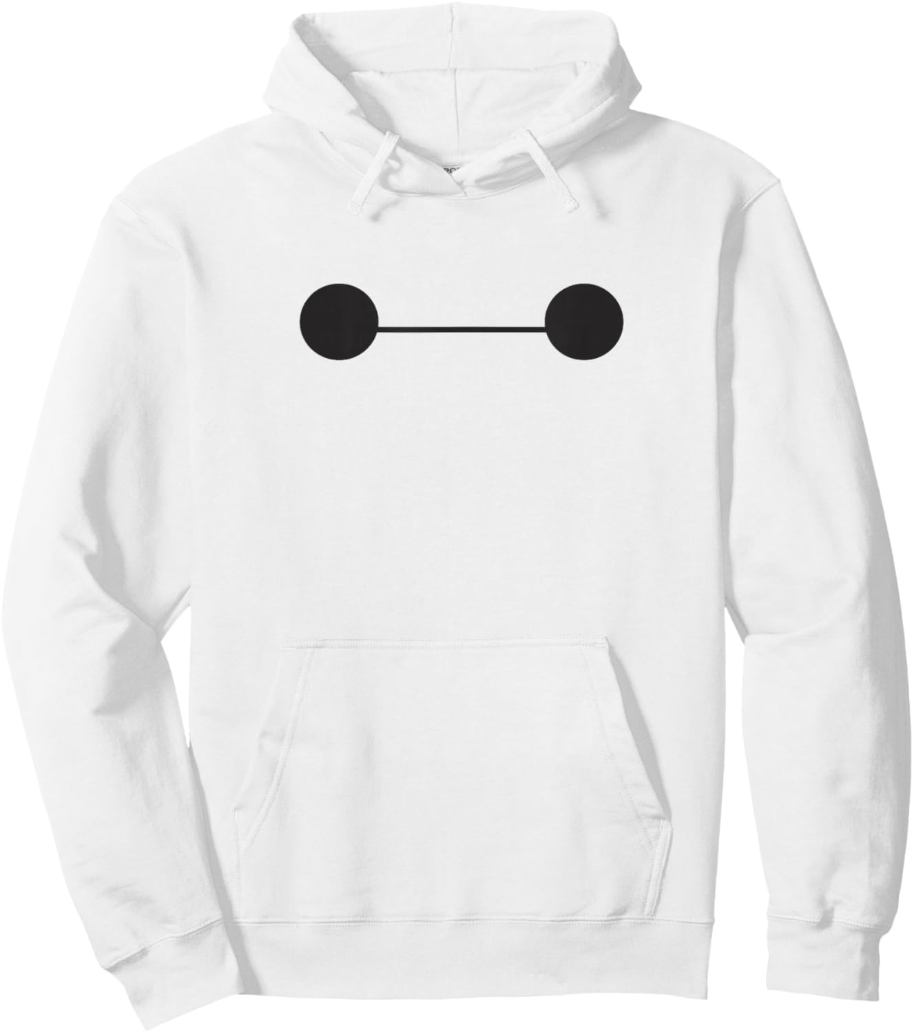 Disney Big Hero 6 Baymax Big Cute Face Hoodie - Hoodie | White